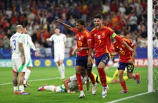 Spain vs Italy player ratings: Pedri and Nico Williams the stars as La Roja win Euro 2024 Group B