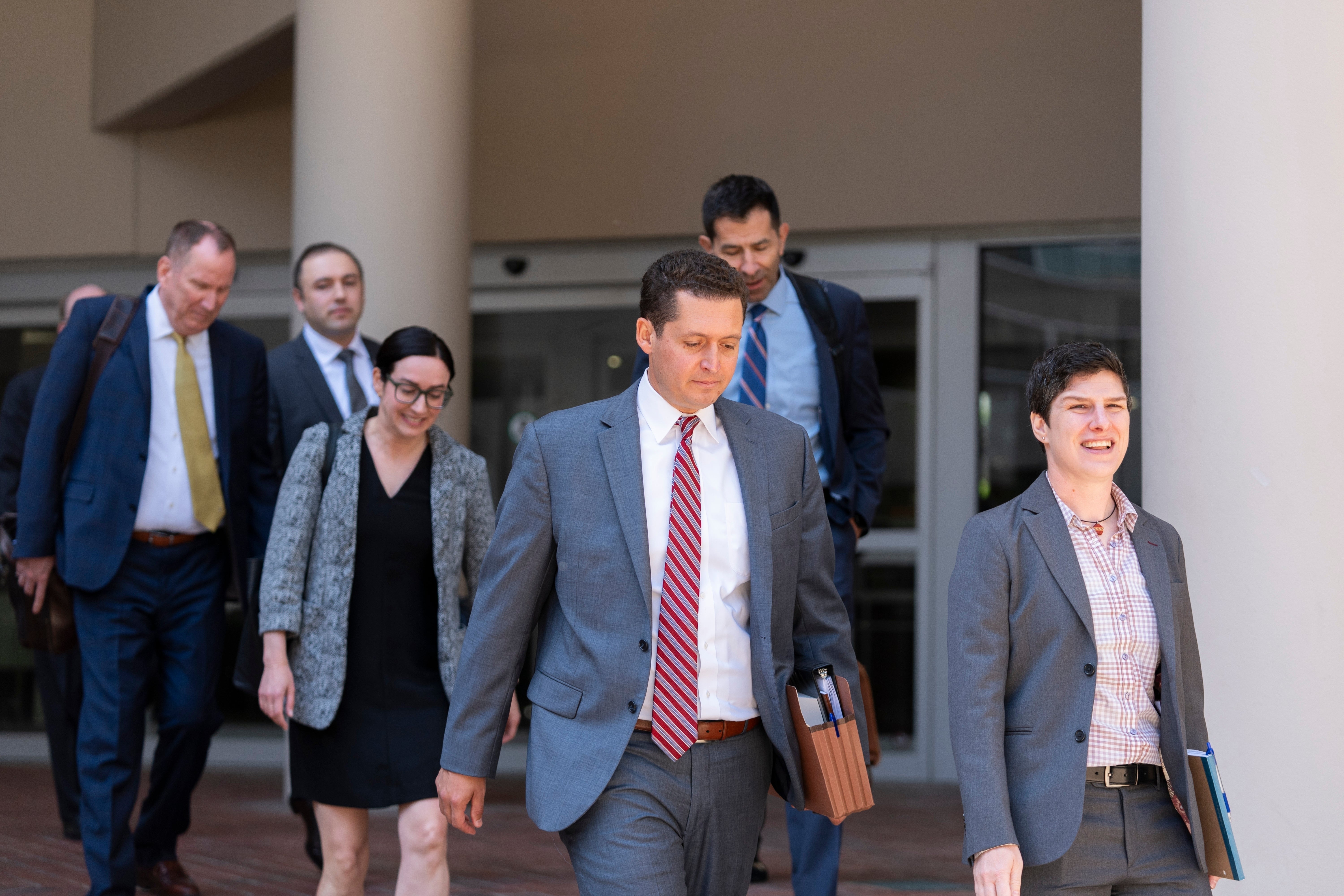 Department of Justice attorneys leave the Edward A. Garmatz United States District Courthouse in Baltimore, Thursday, 20 June 2024