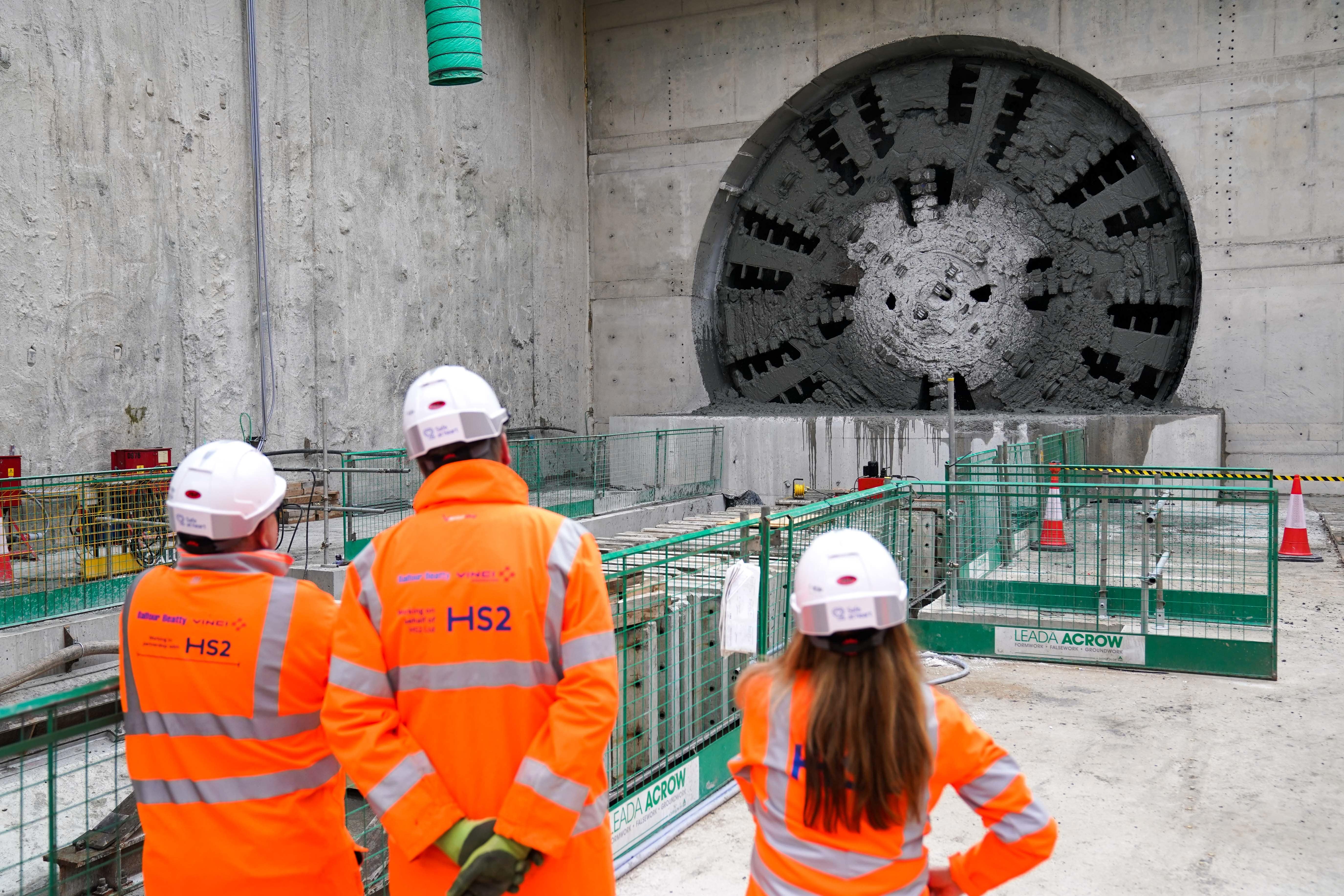 Labour has announced it will aim to deliver major transport projects 25% faster and 20% cheaper than current levels if it wins the General Election (Jacob King/PA)