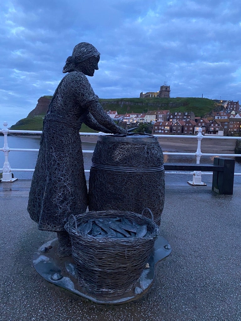 A sculpture by Whitby artist Emma Stothard