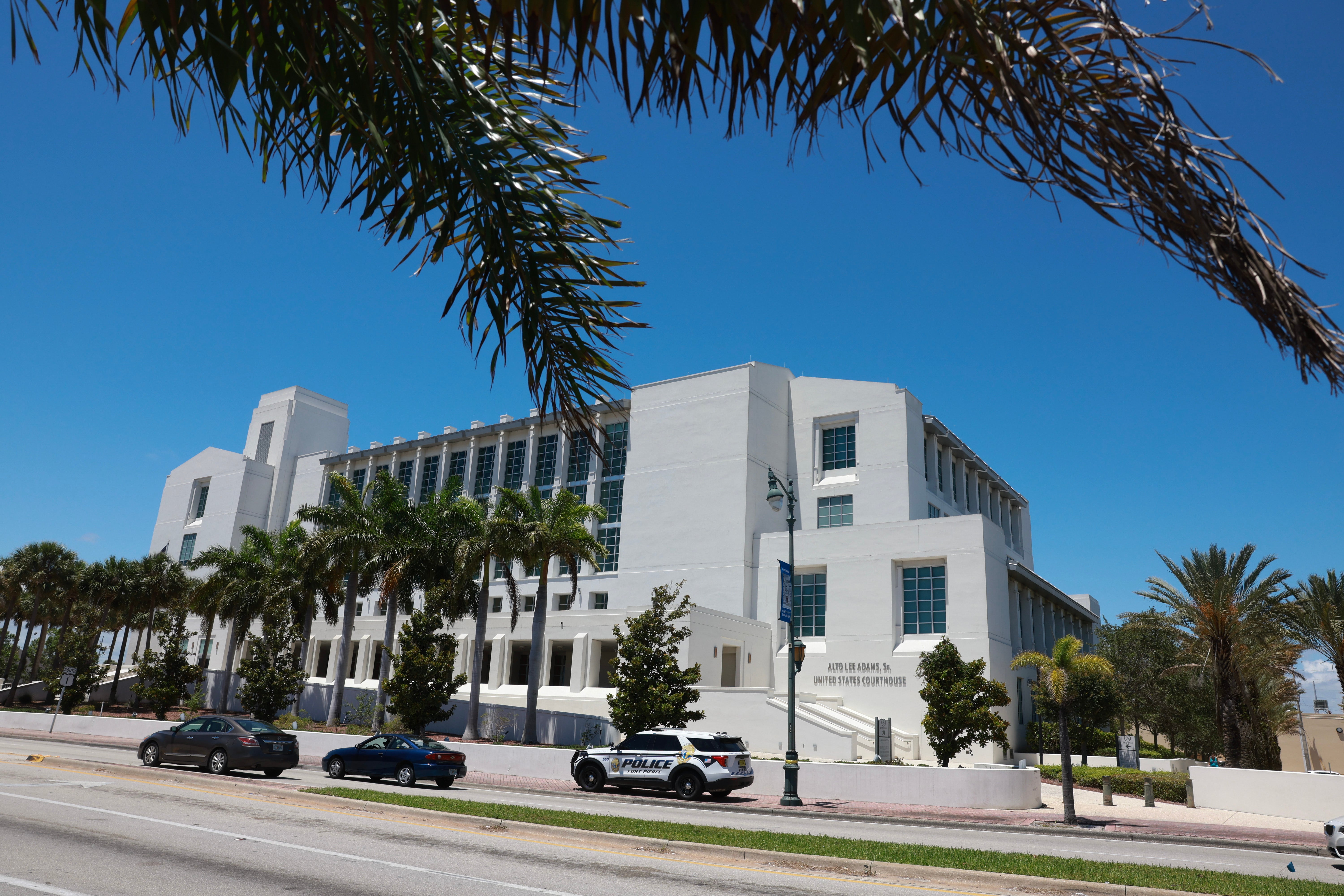 Trump-appointed Judge Aileen Cannon holds a hearing at the Alto Lee Adams Sr. United States Courthouse in Fort Pierce, Florida on June 21.