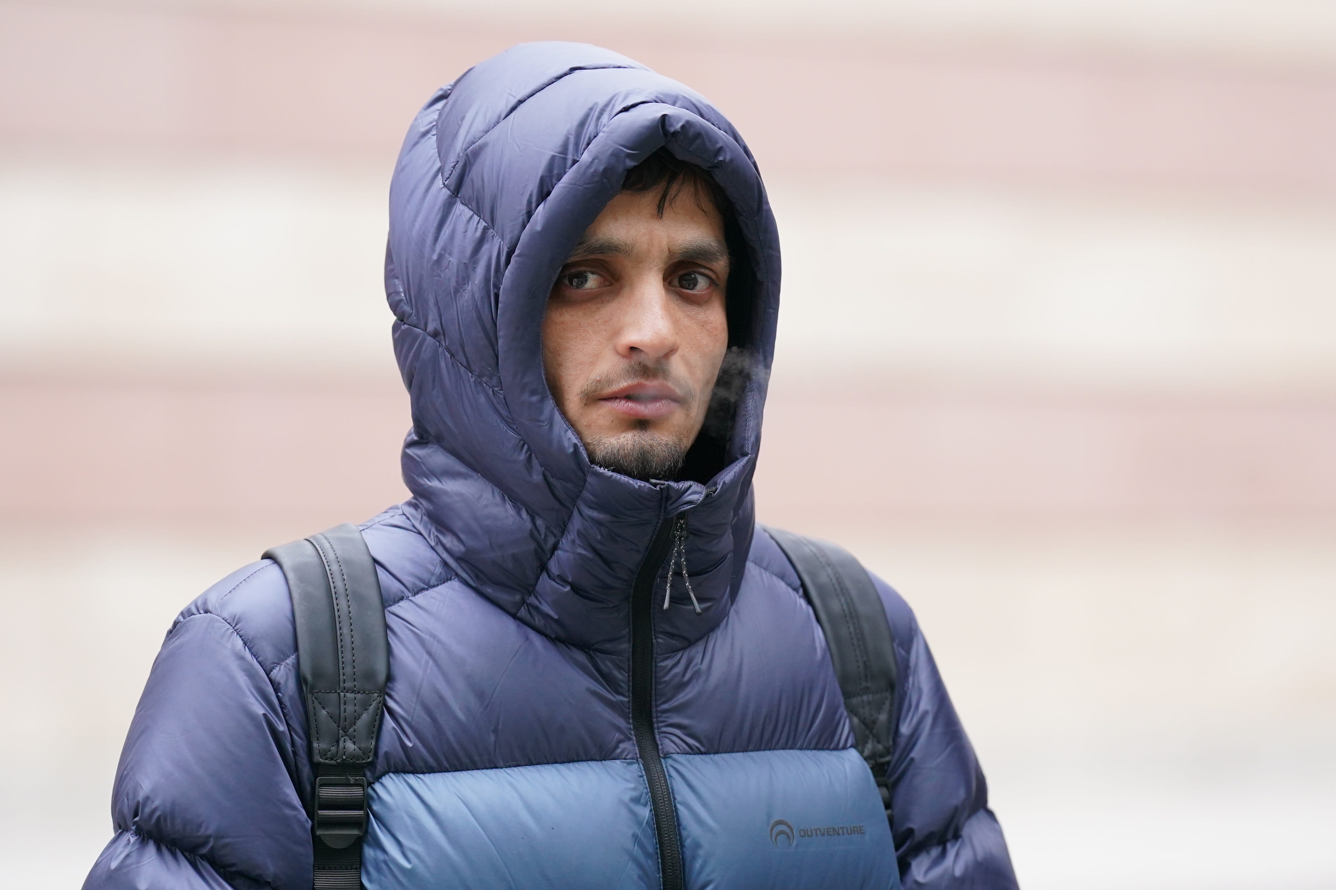 Khaled Hajsaad outside City of London Magistrates’ Court in April (Jonathan Brady/PA)