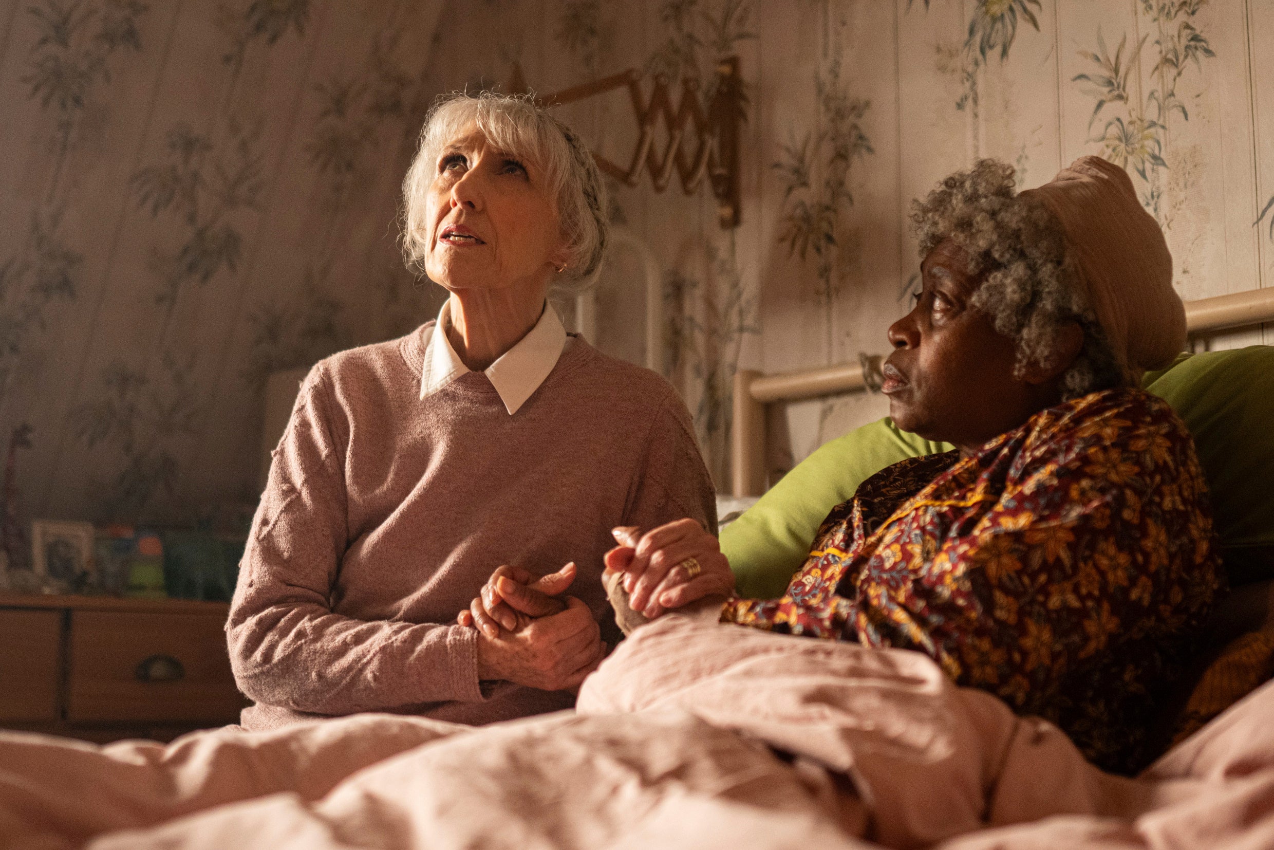 Mrs Flood (ANITA DOBSON) & Cherry (ANGELA WYNTER)