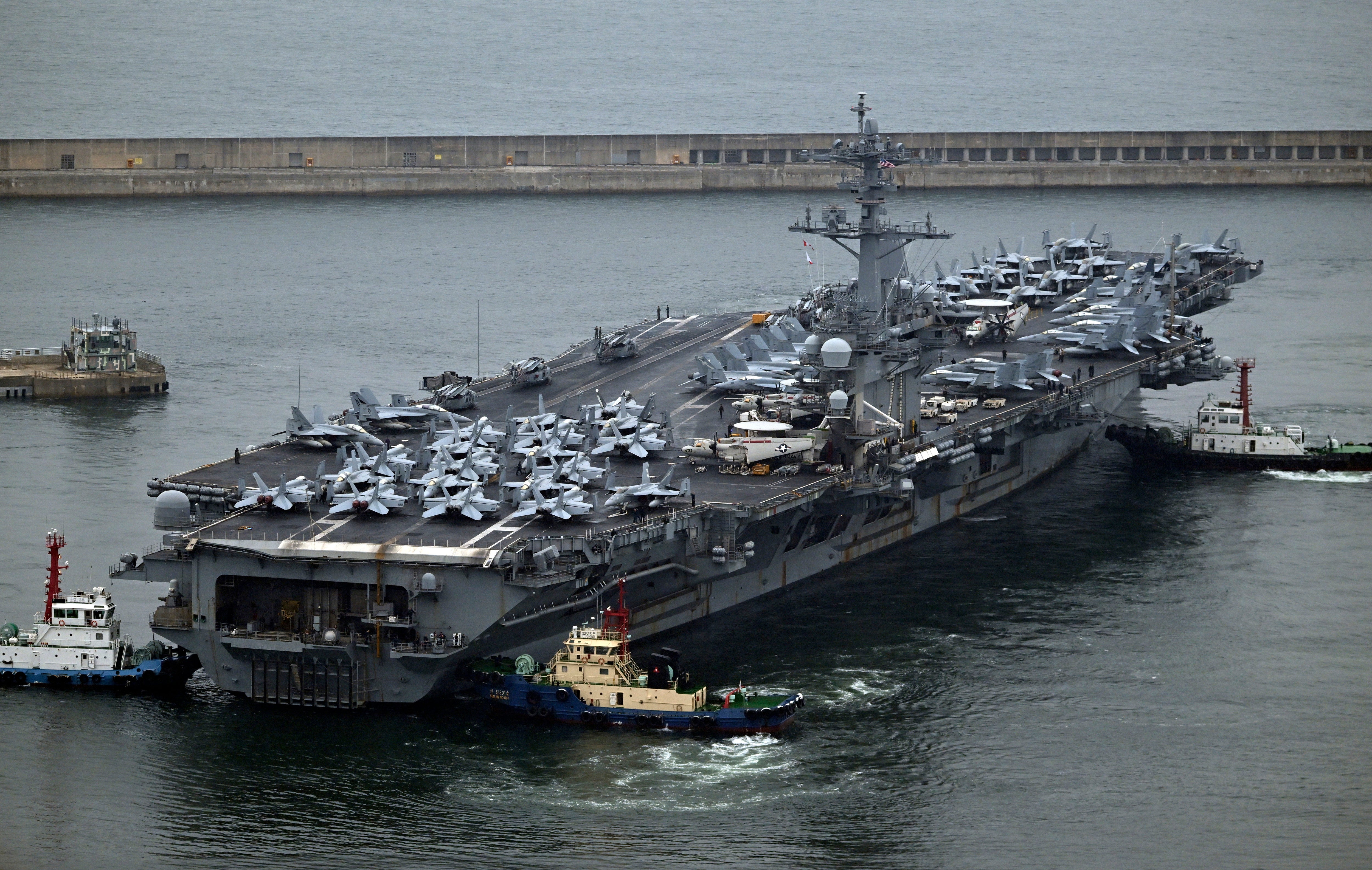 South Korea US Aircraft Carrier