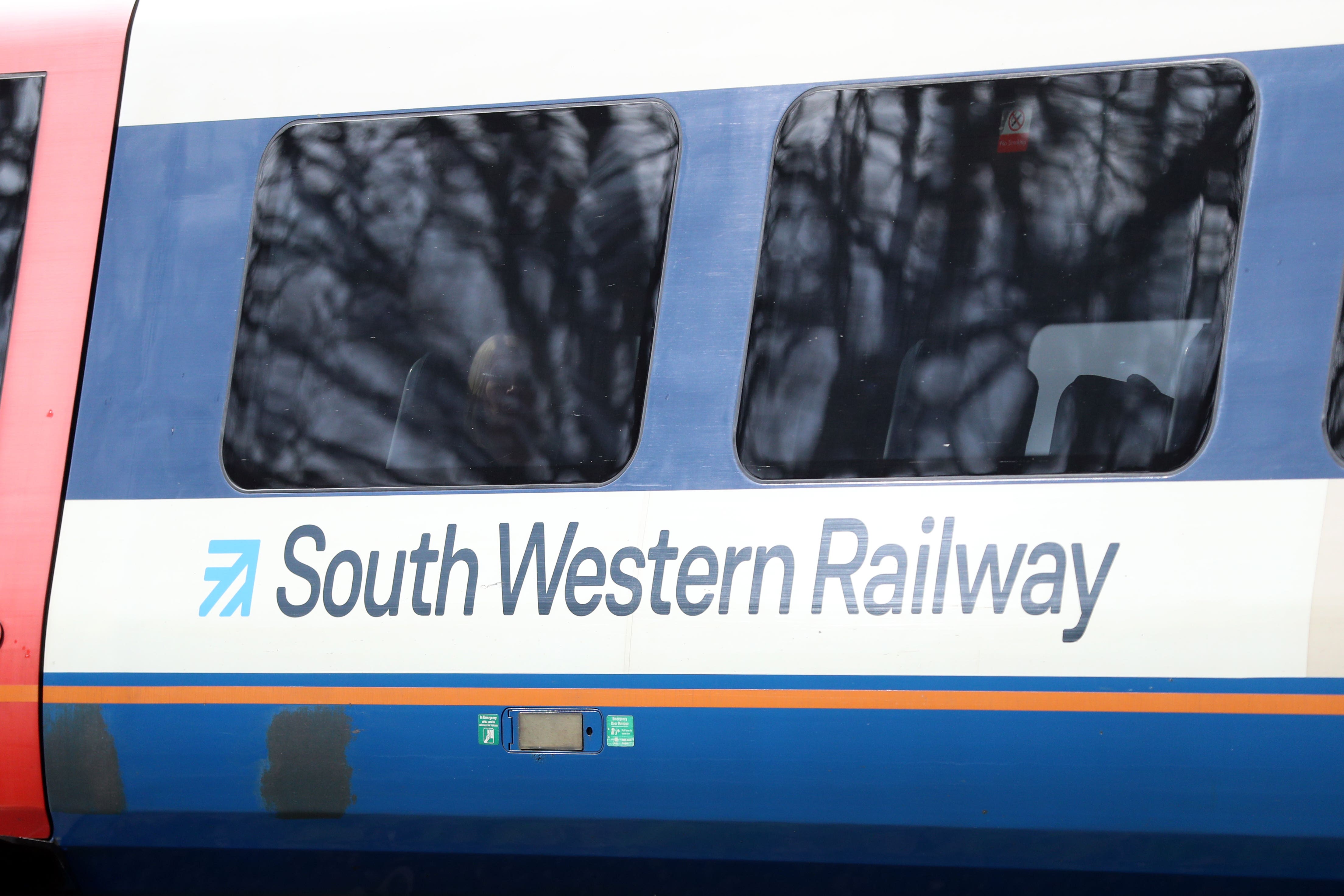 South Western Railway urged people not to attempt to travel on certain routes on Sunday (PA)