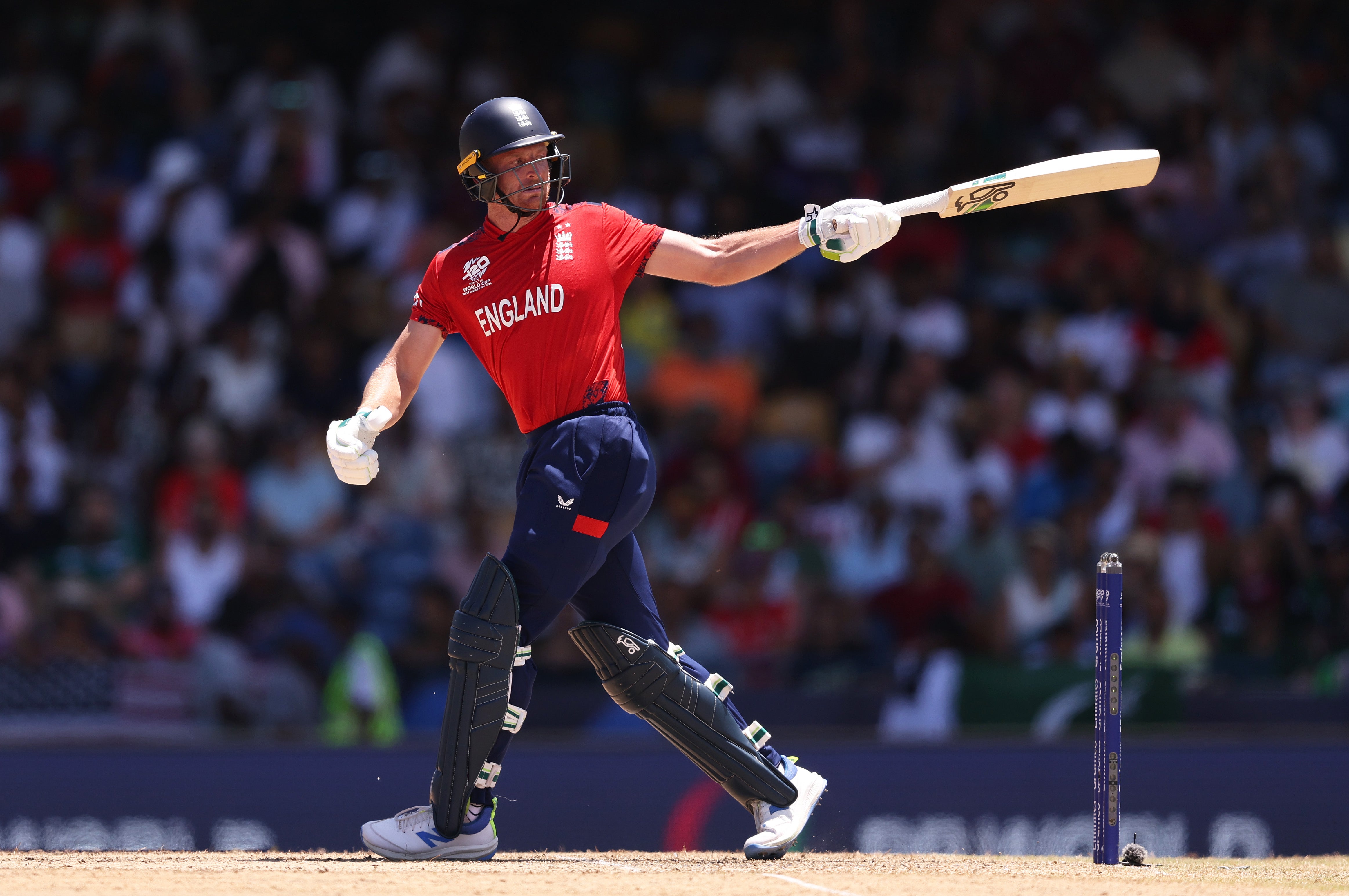 Jos Buttler thumped an incredible unbeaten 83 from just 38 balls