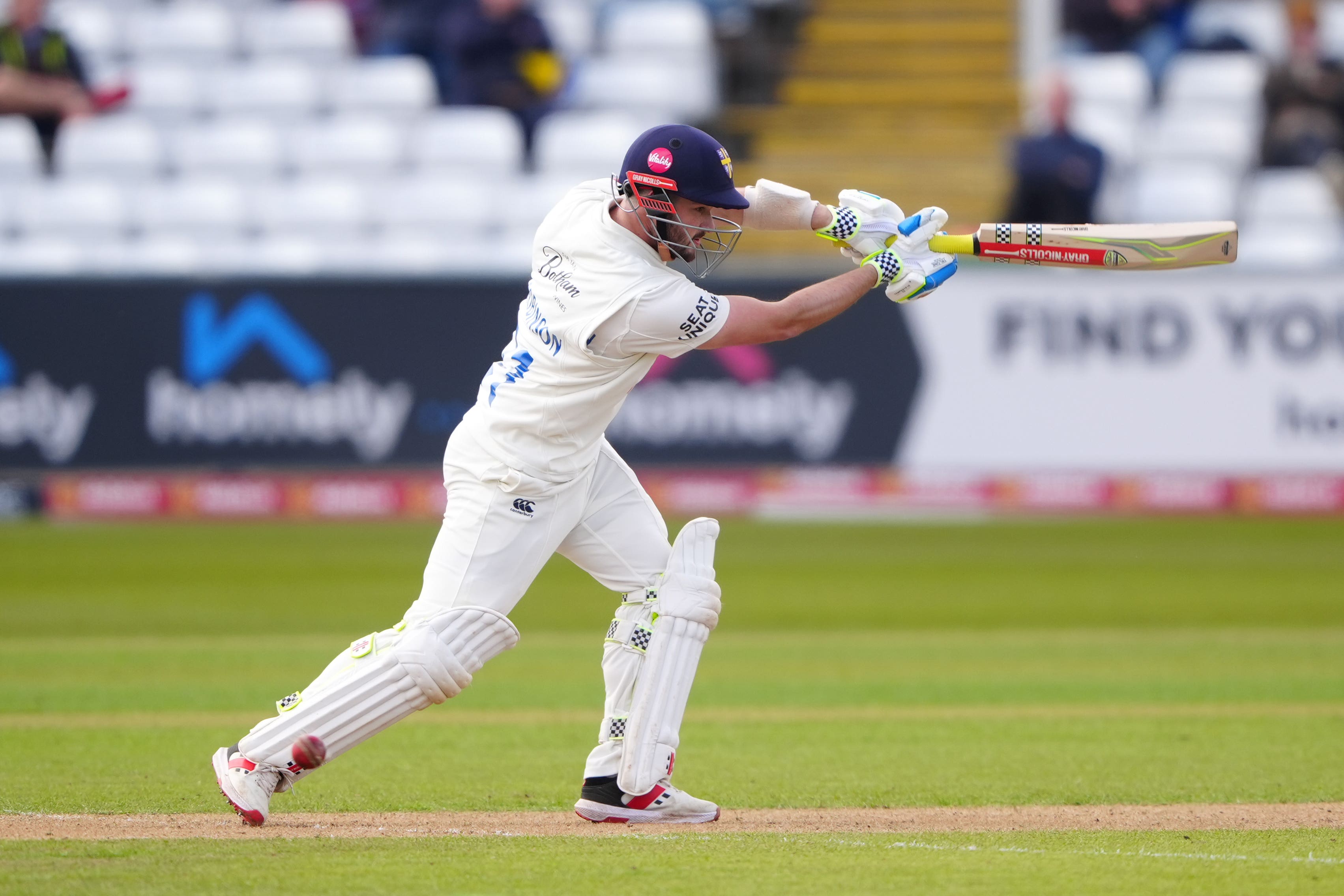 Ollie Robinson hit a century for Durham against Essex (Owen Humphreys/PA)