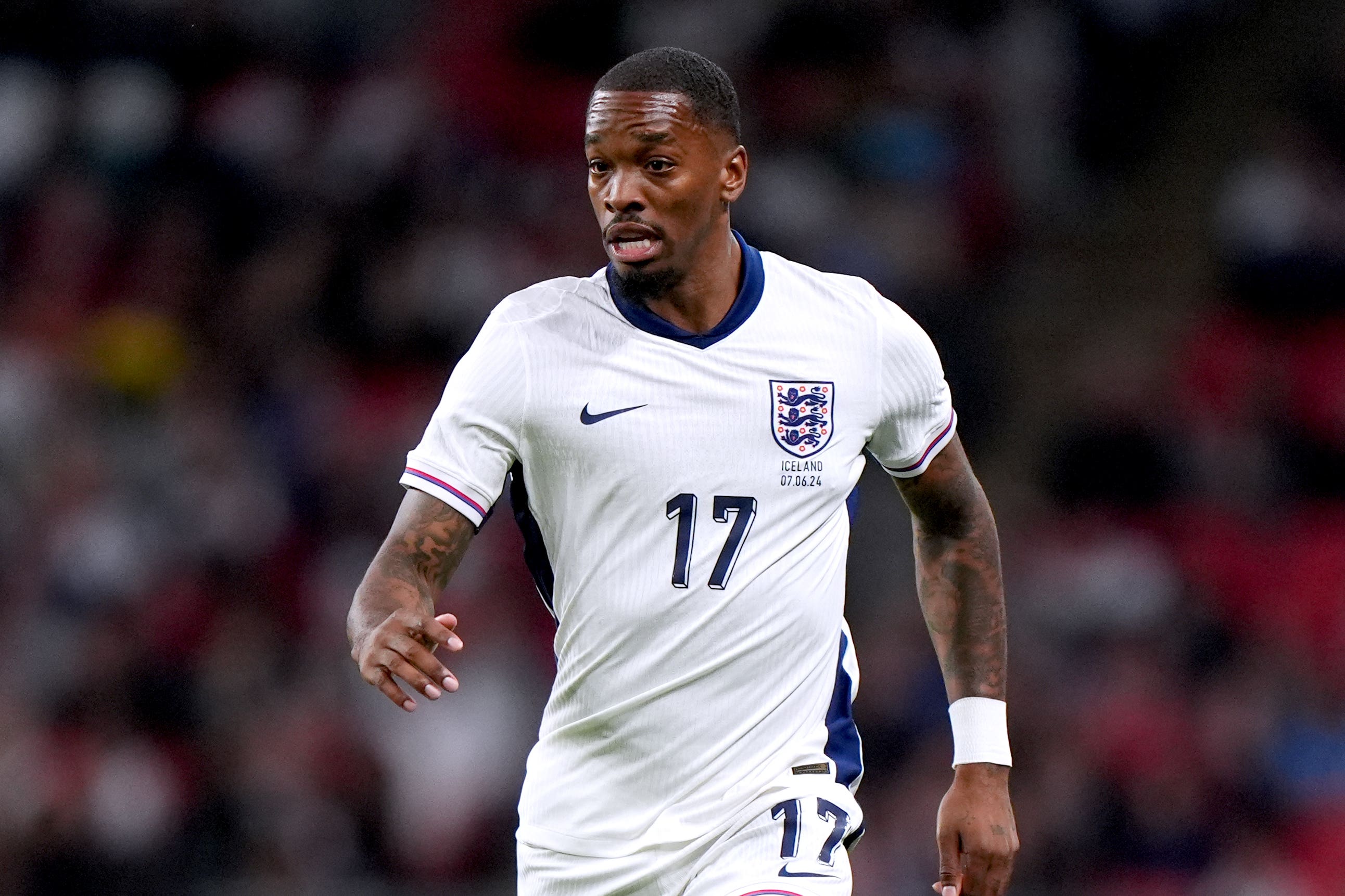 England’s Ivan Toney during the friendly against Iceland. (Bradley Collyer/PA)