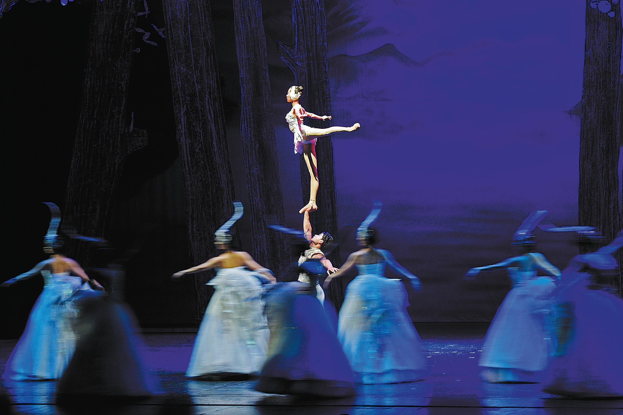 Artists from Xi’an Acrobatic Troupe perform ‘Swan Lake: Acrobatic Ballet Drama’ at the Esplanade art centre in Singapore in July last year