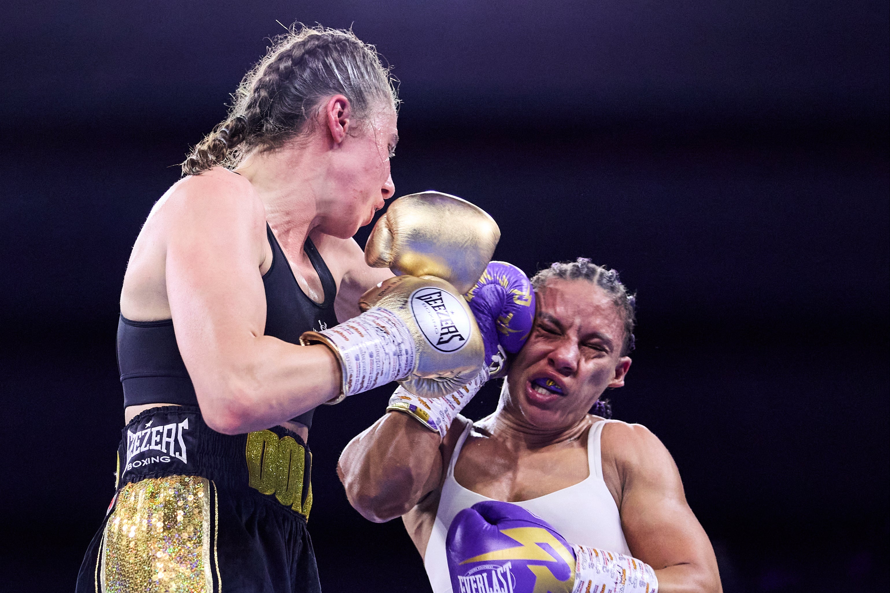 Dolan (left) won the inaugural British super-flyweight title against Ryan