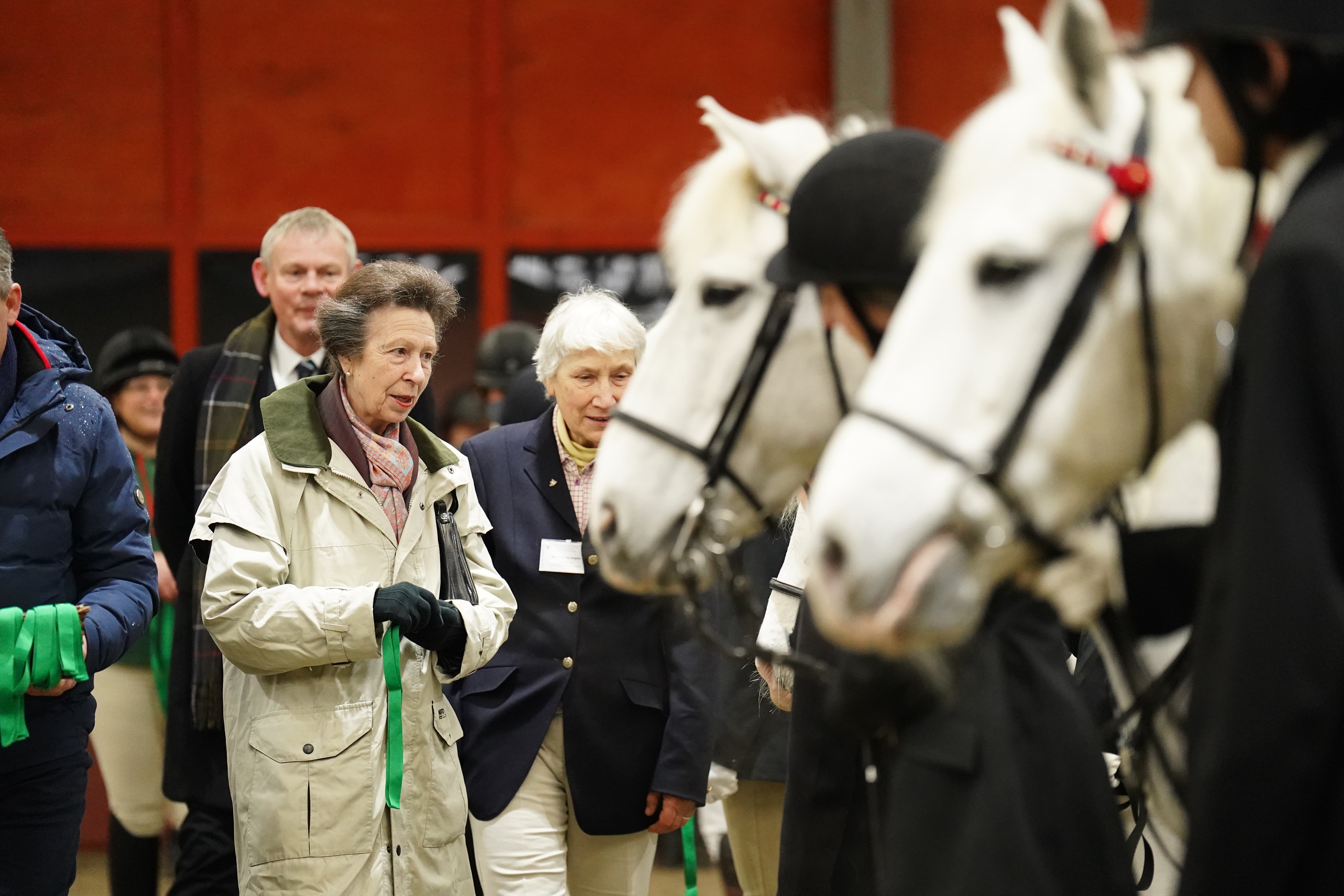 The Princess Royal during a visit to Wormwood Scrubs Pony Centre in February 2024