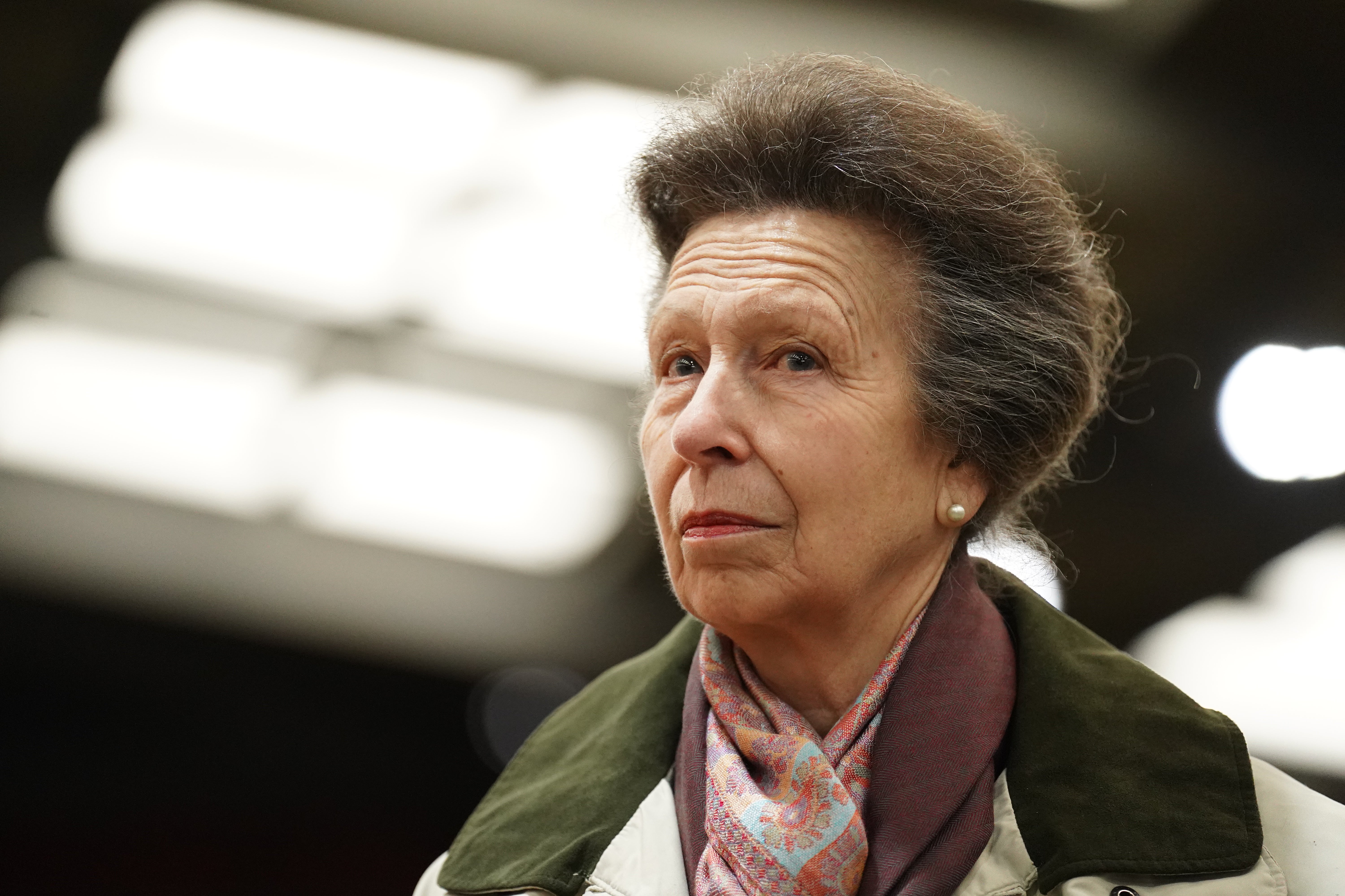 Princess Anne is in hospital after being kicked by a horse on Sunday evening.