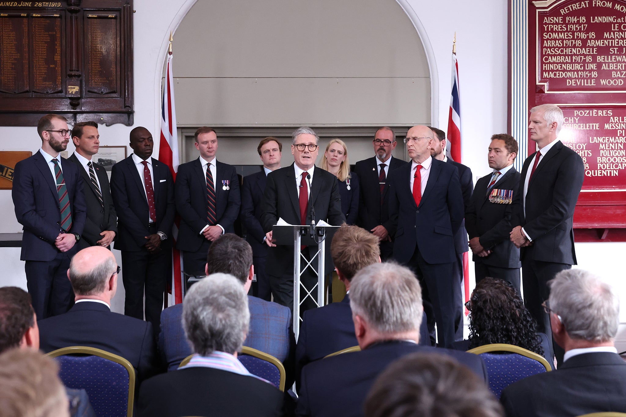 ‘Keir’s army’ of former military personnel join the Labour leader in Manchester