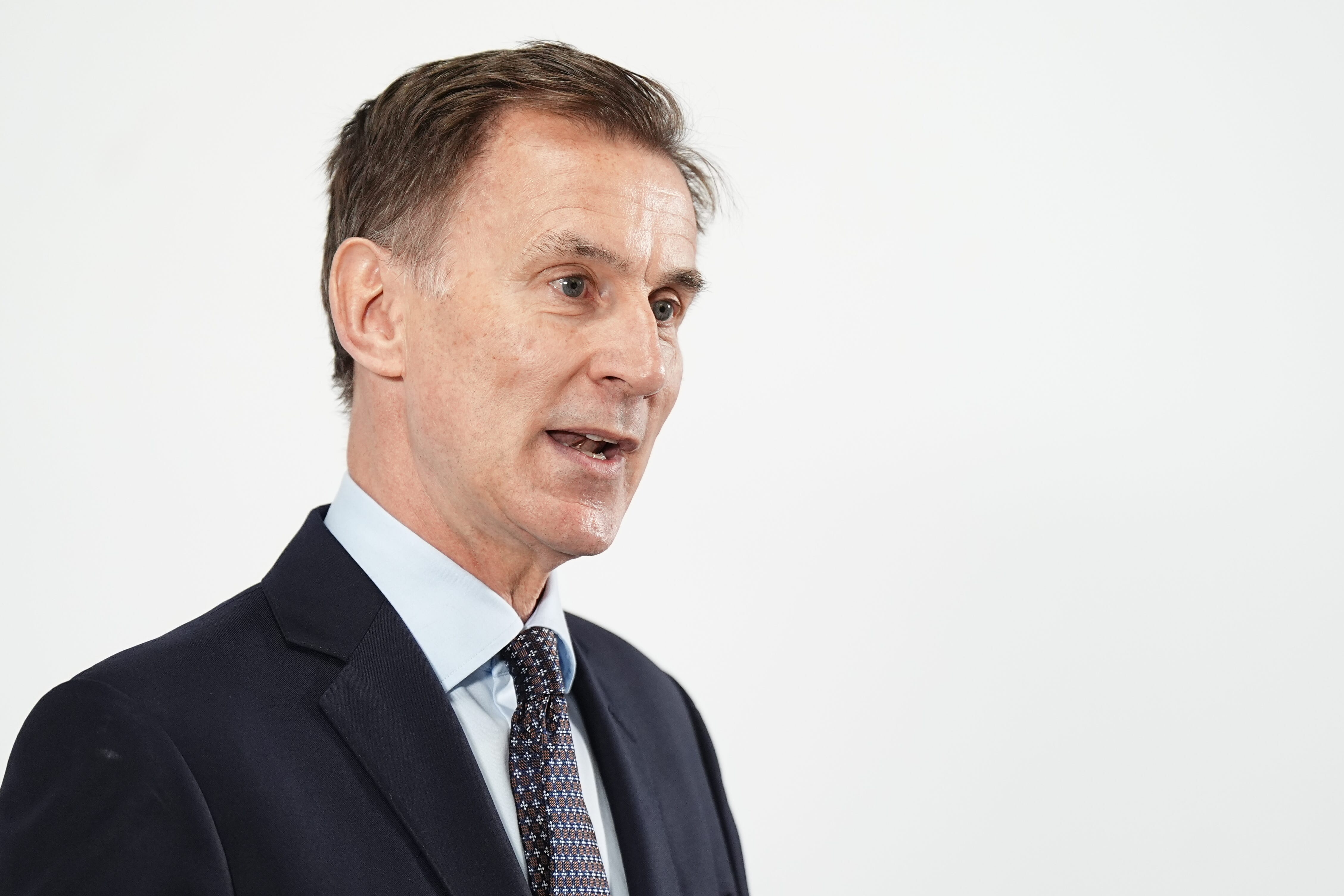 Chancellor Jeremy Hunt shared a photo of his wife casting a vote for the Tories (Aaron Chown/PA)