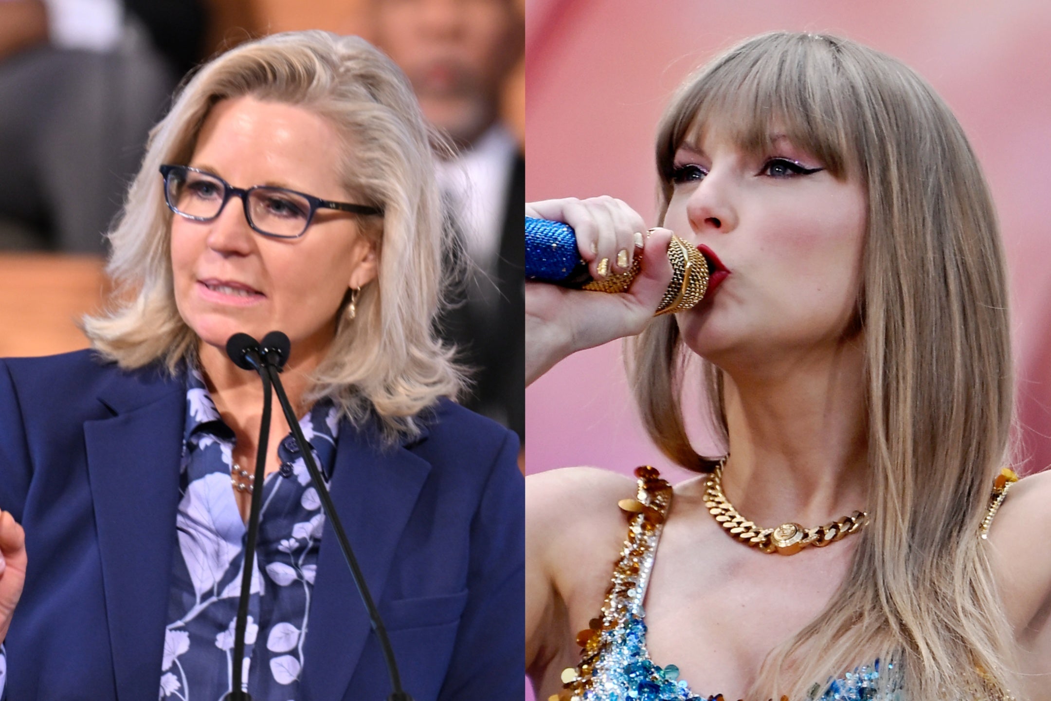 Liz Cheney used a video from a Taylor Swift concert to troll Donald Trump over his crowd size