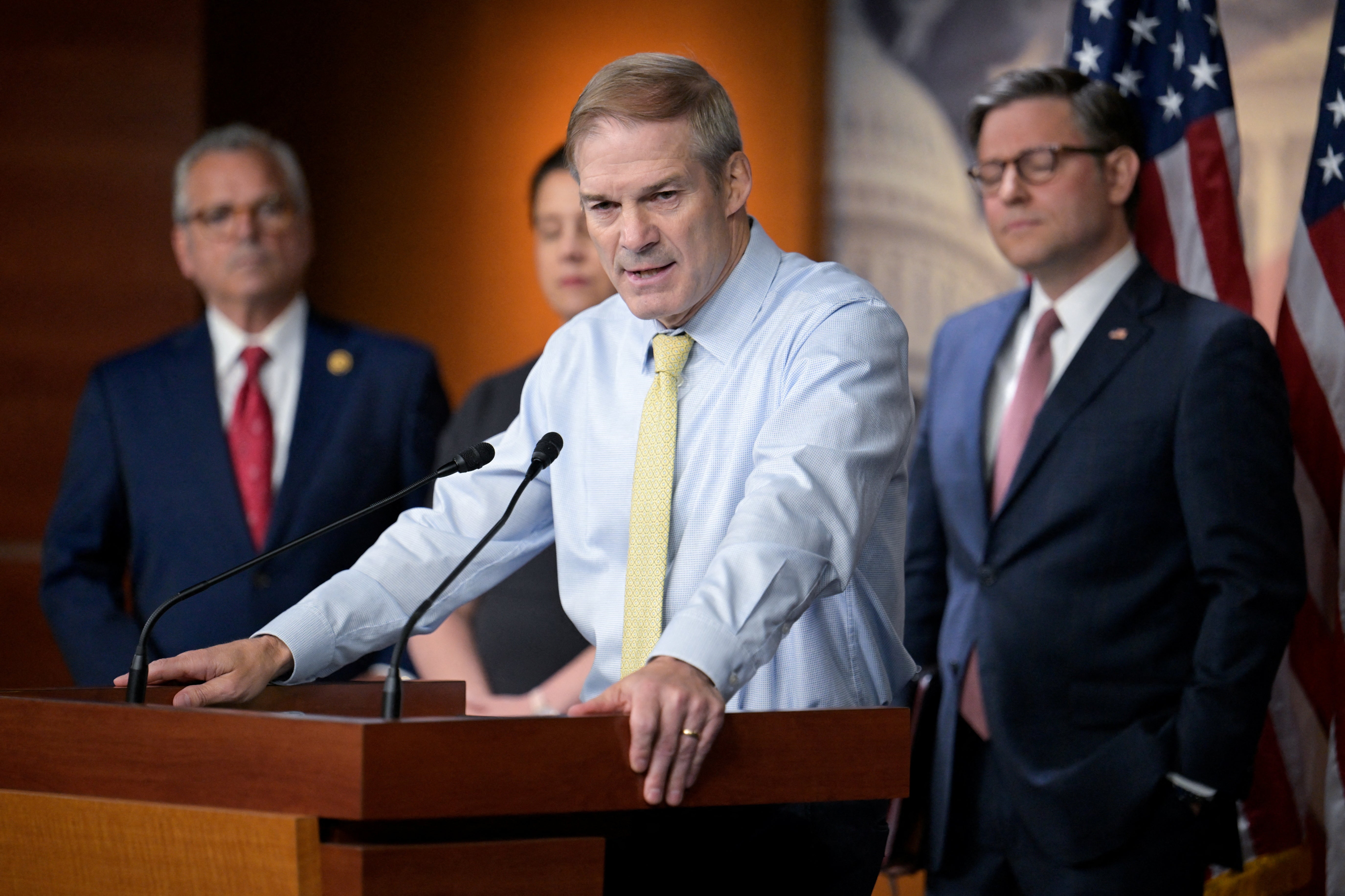 Republican Representative Jim Jordan has called on House Republicans to ‘eliminate’ funding for prosecutors aimed at what he is calling ‘lawfare’ against Donald Trump.