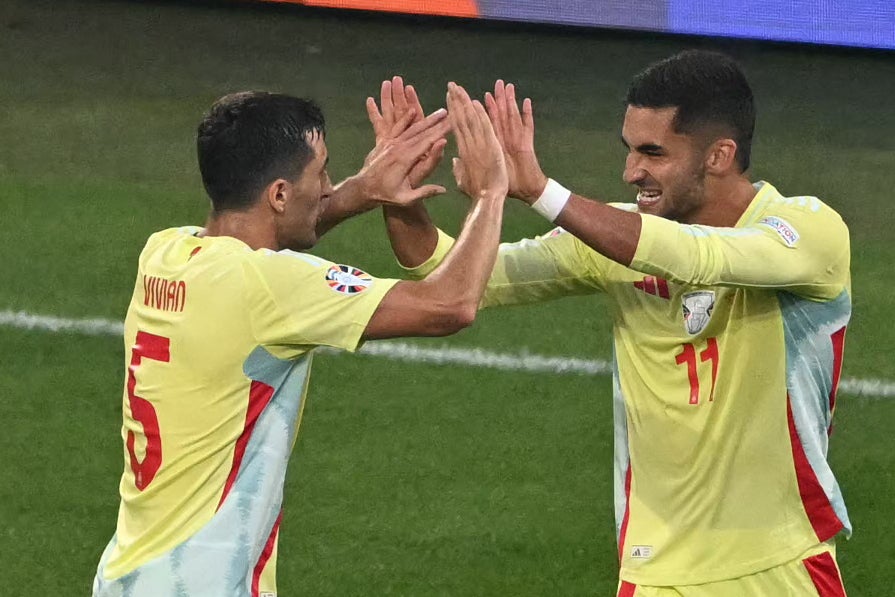 Spain were largely on cruise control to beat Albania