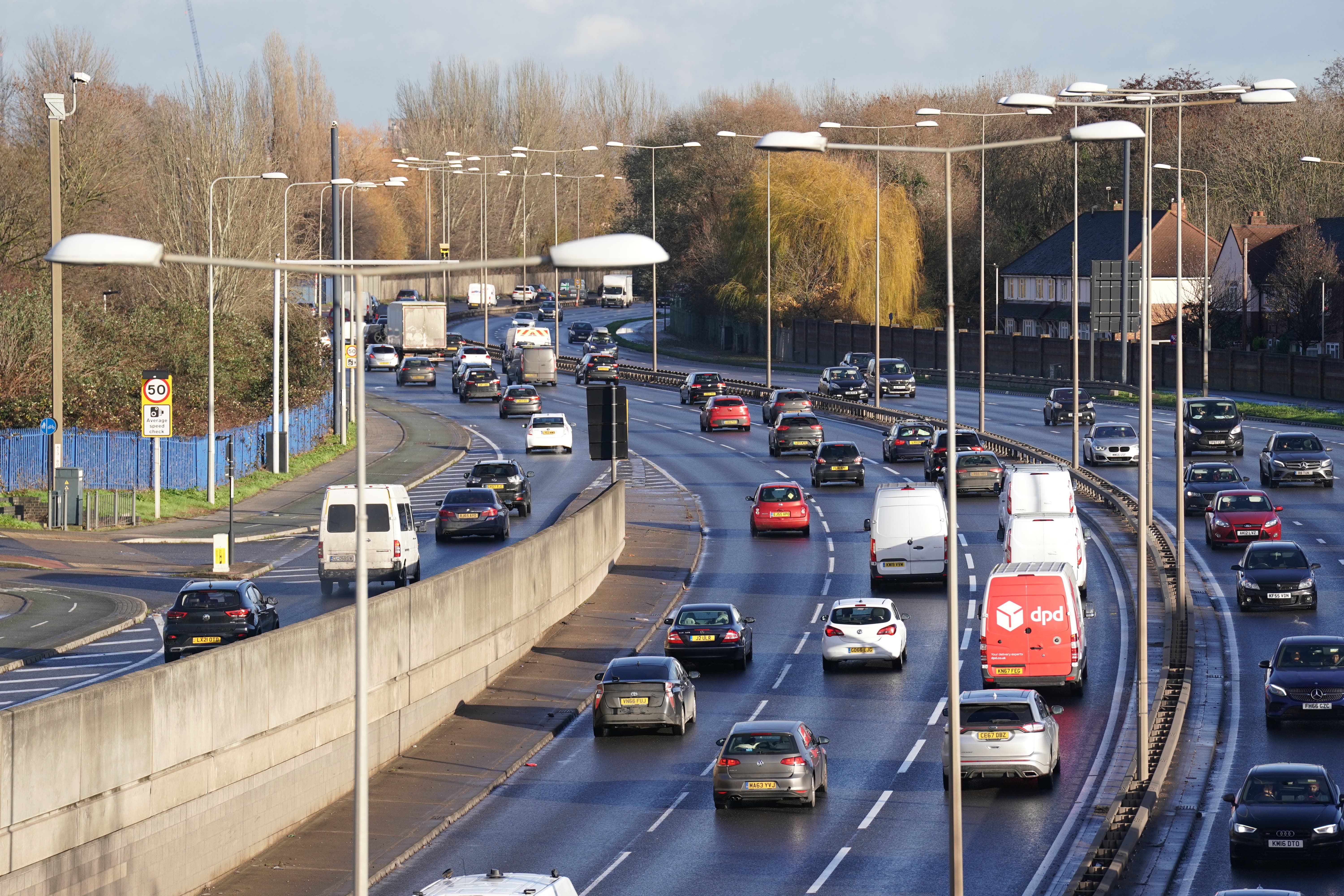 London’s roads have been ranked the most congested in Europe for the third year in a row (Kirsty O’Connor/PA)