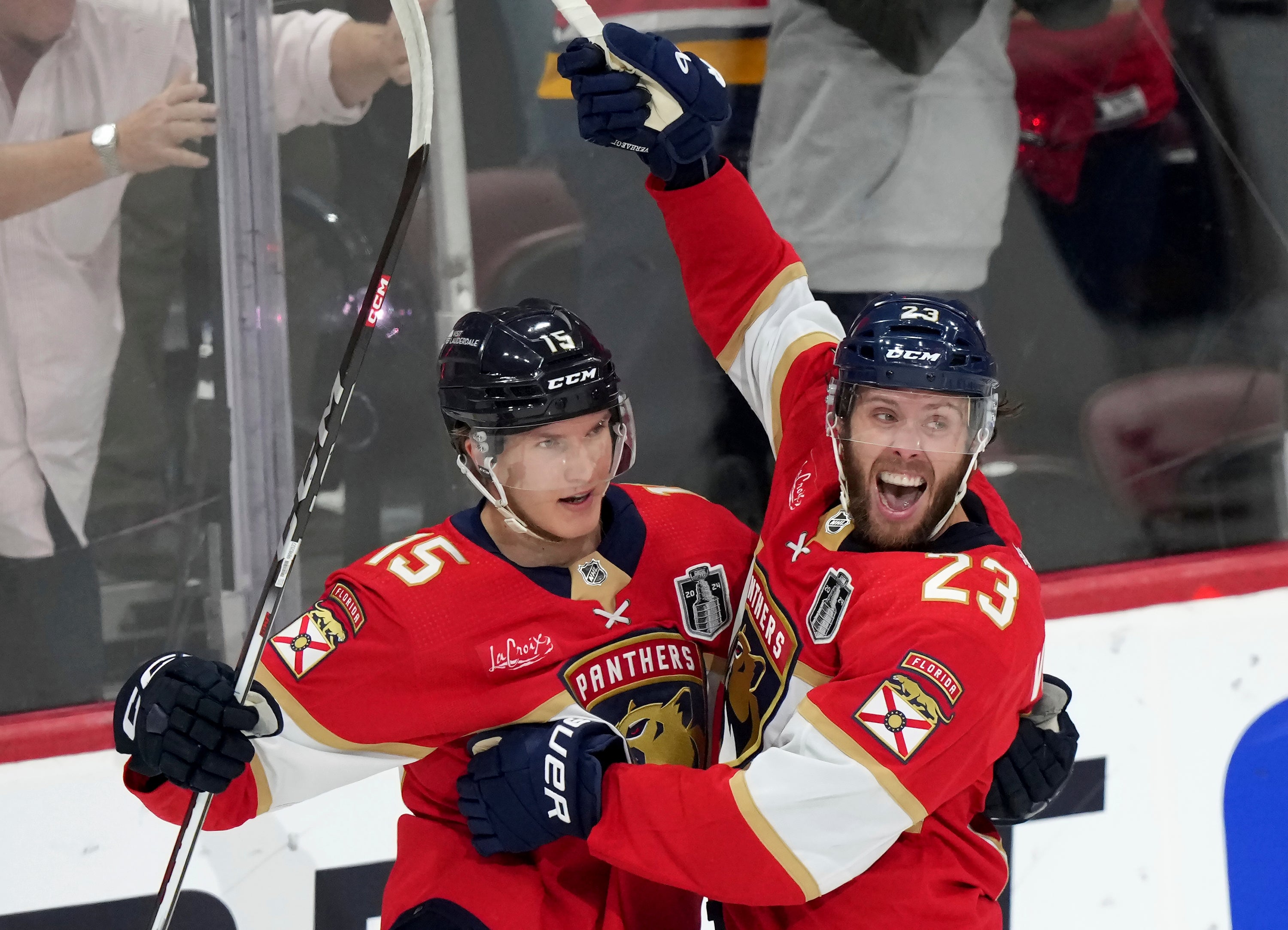 APTOPIX Stanley Cup Oilers Panthers Hockey