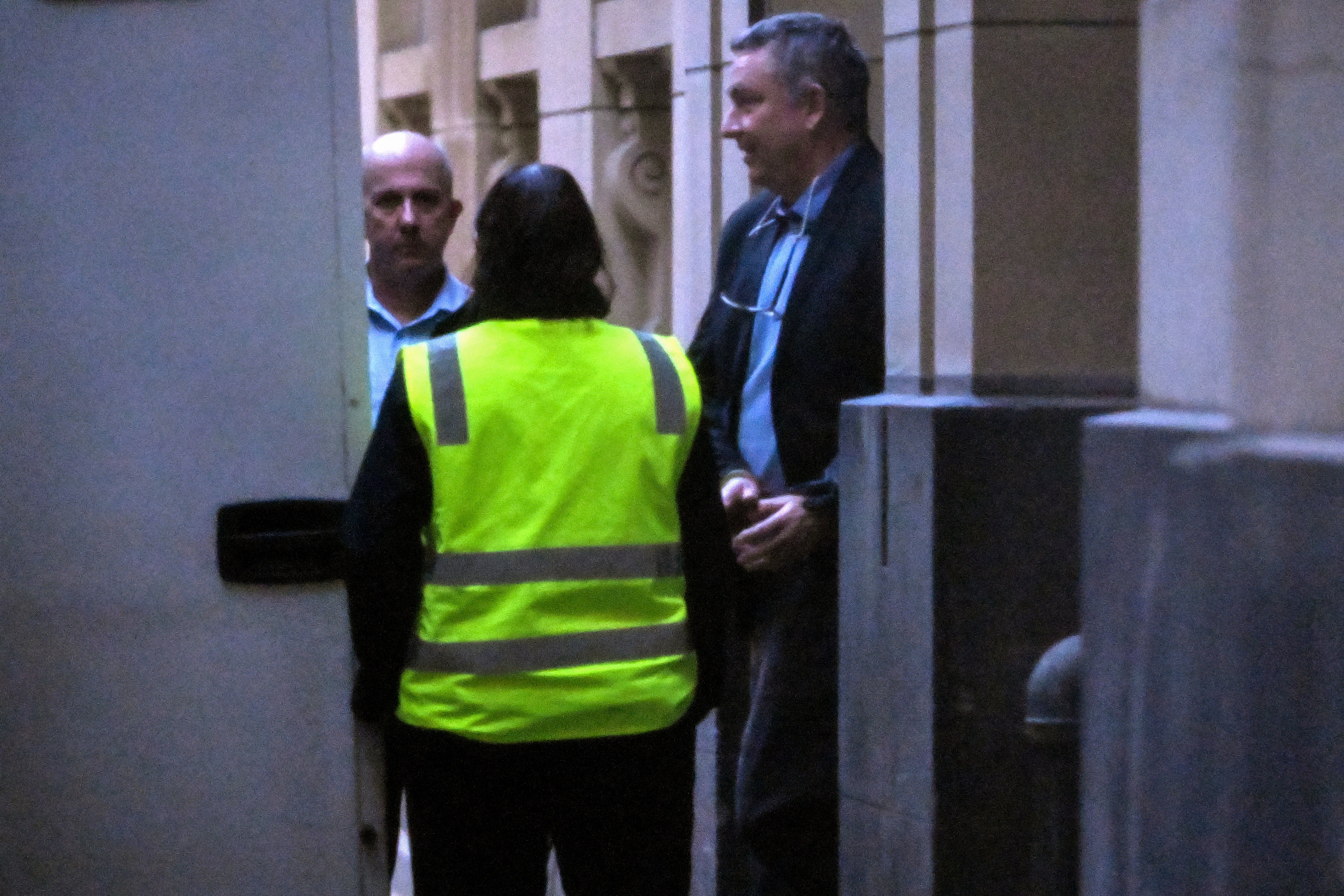 FormerJetstar pilot Greg Lynn is led from court in Melbourne on 25 June 2024 after he was found guilty by a jury of murdering retiree Carol Clay at a Victorian campsite in March 2020