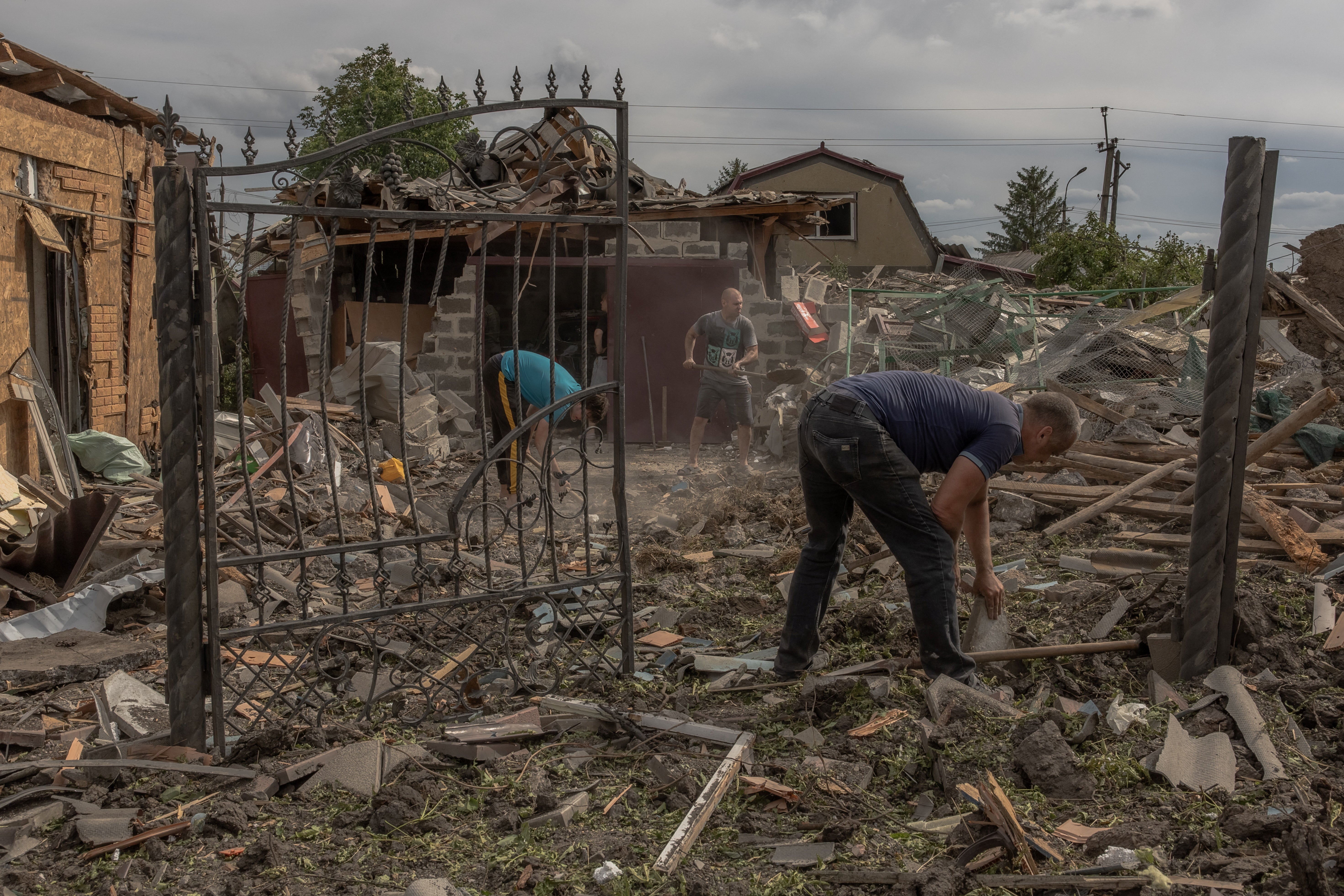 Pokrovsk has undergone major shelling in the past months as Russia looks to take hold of a key outpost (AFP)