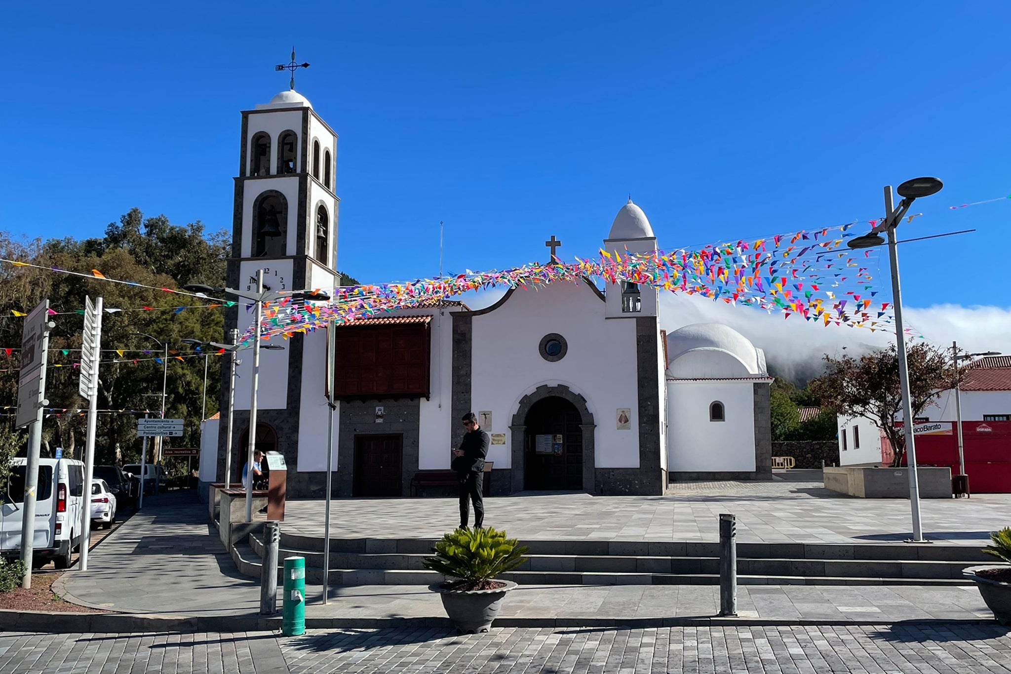 The town of Santiago del Teide has also become a focus point for the search