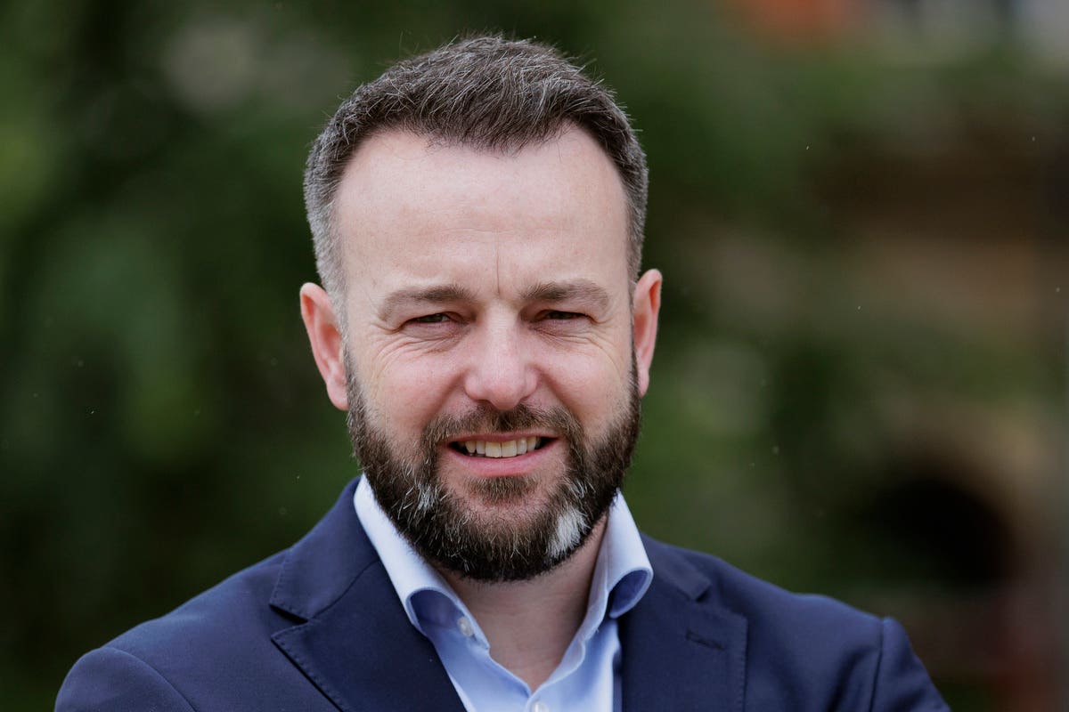 SDLP Leader Colum Eastwood pictured at the Guildhall in Derry City (Liam McBurney/PA)