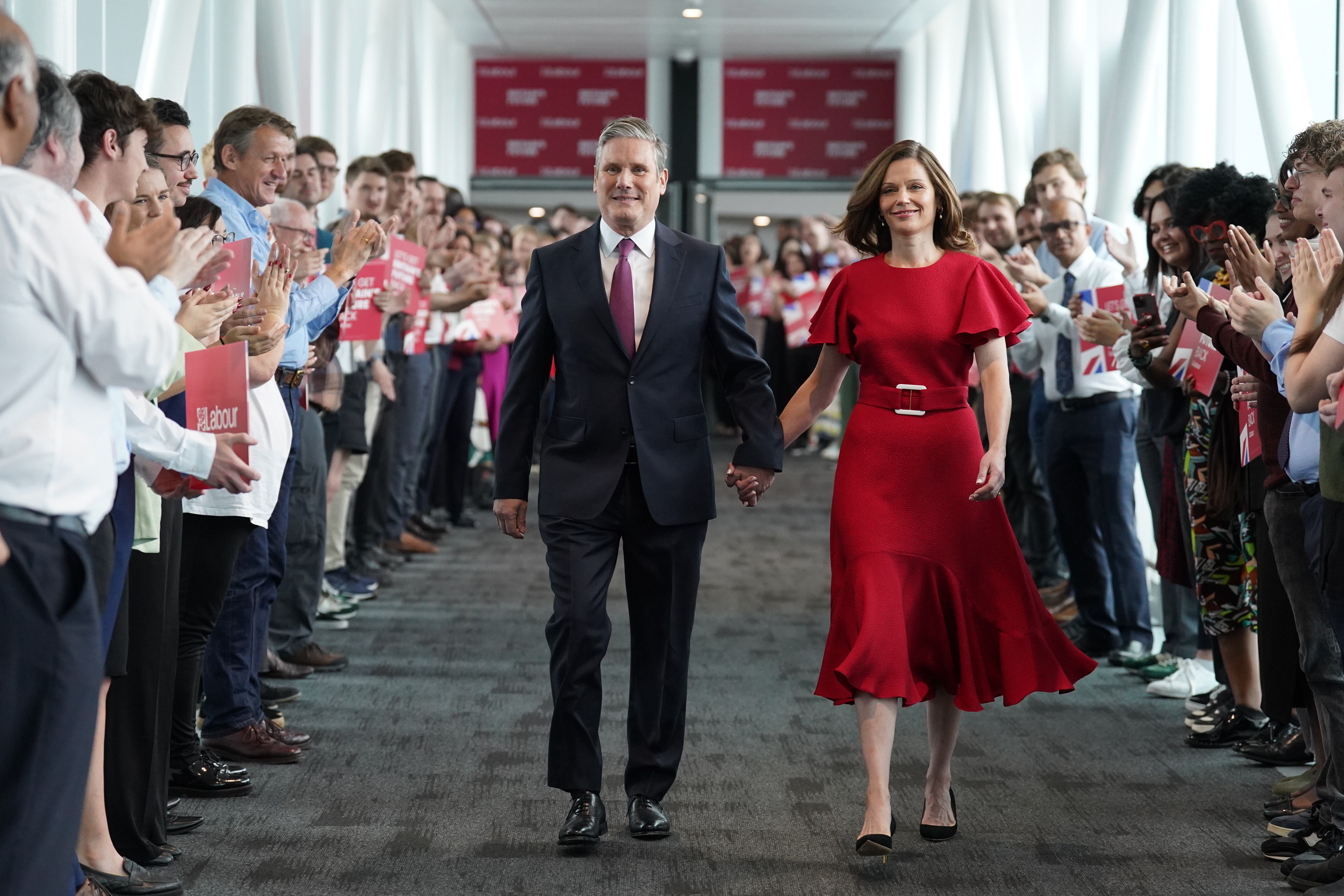 Sir Keir and Lady Victoria Starmer have shielded their children from the public eye in an effort to give them as normal a life as possible (Stefan Rousseau/PA)