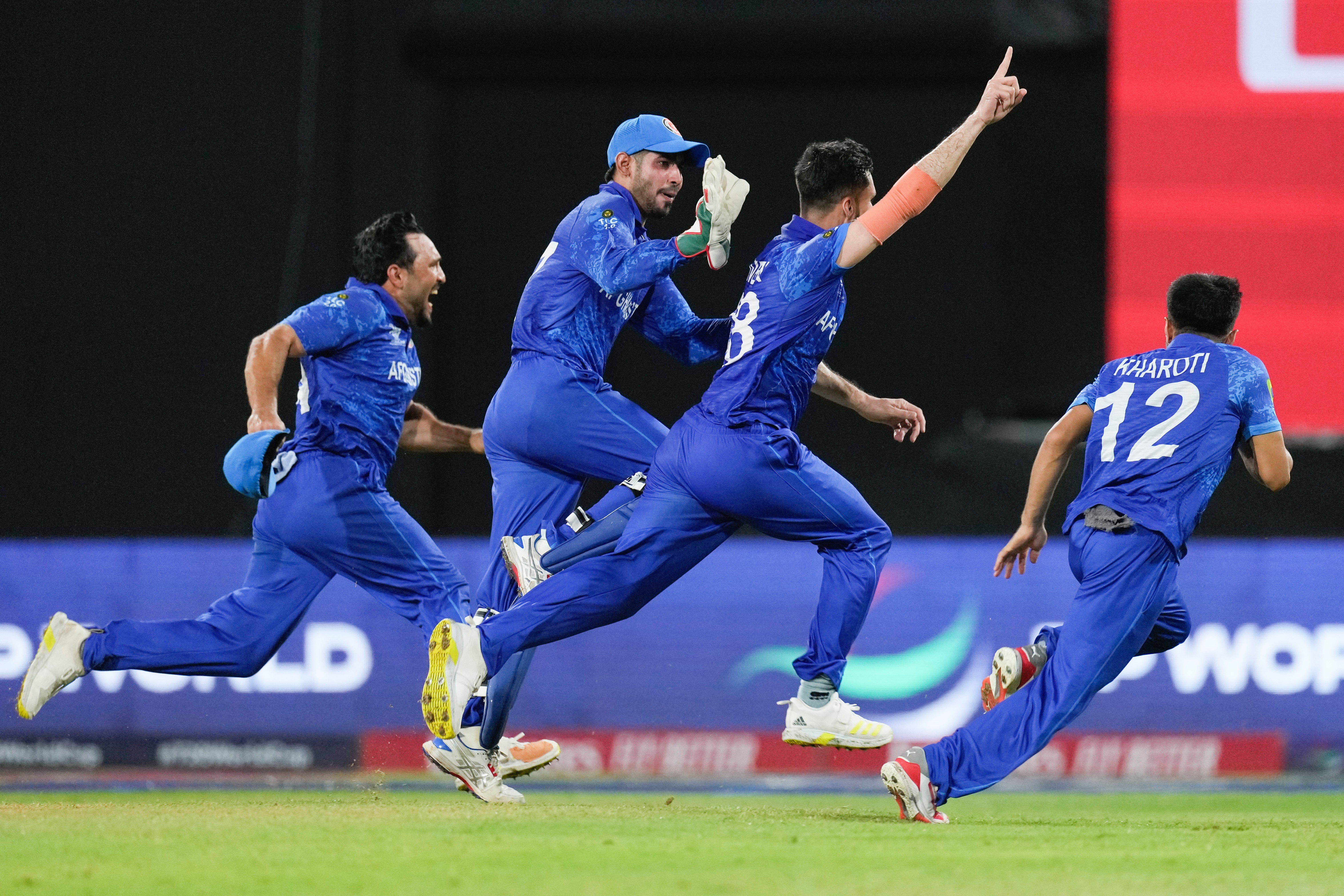 Afghanistan celebrate beating Bangladesh