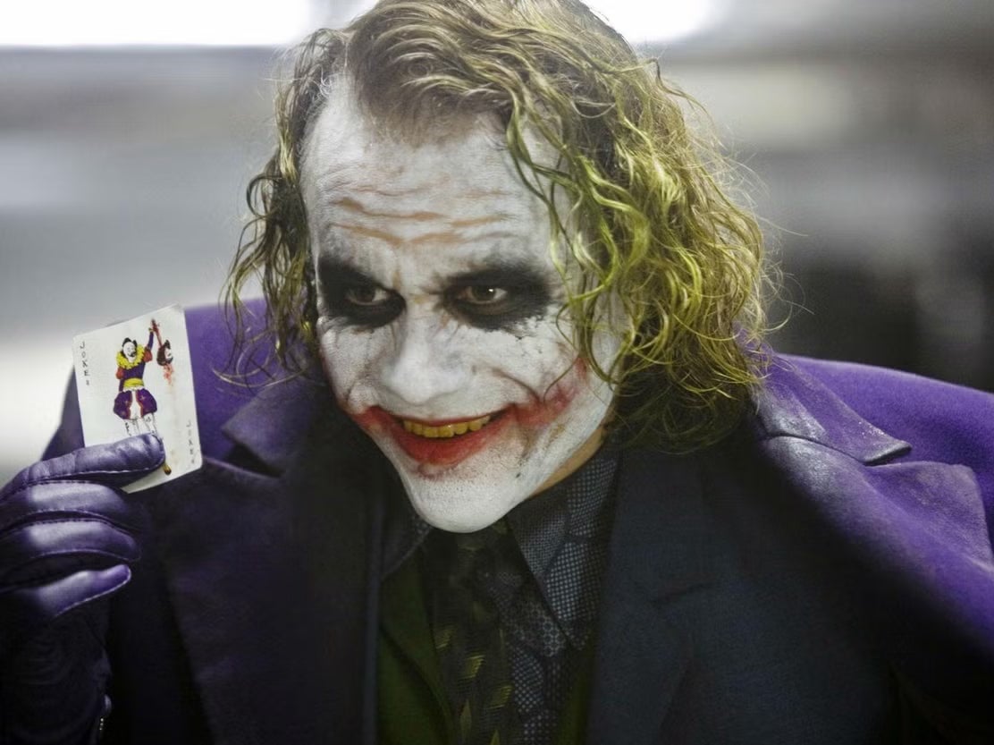 Heath Ledger in ‘The Dark Knight'