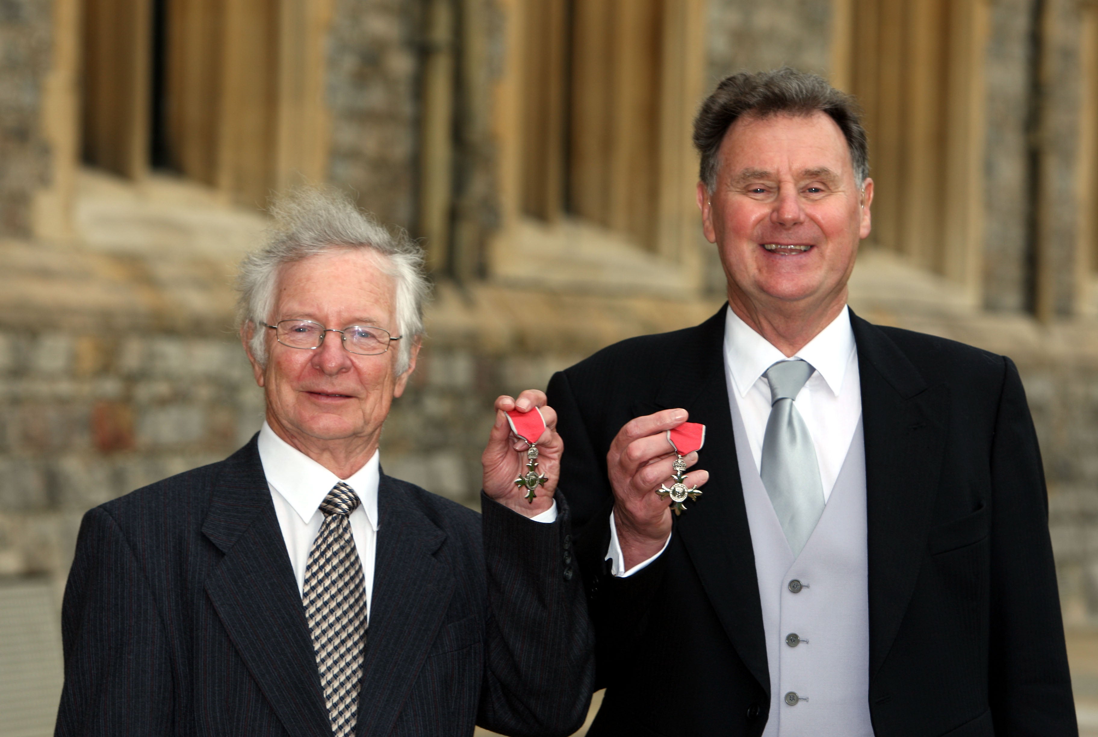 Dr. Frank Duckworth (L) and Dr. Anthony Lewis at Windsor Castle in 2010