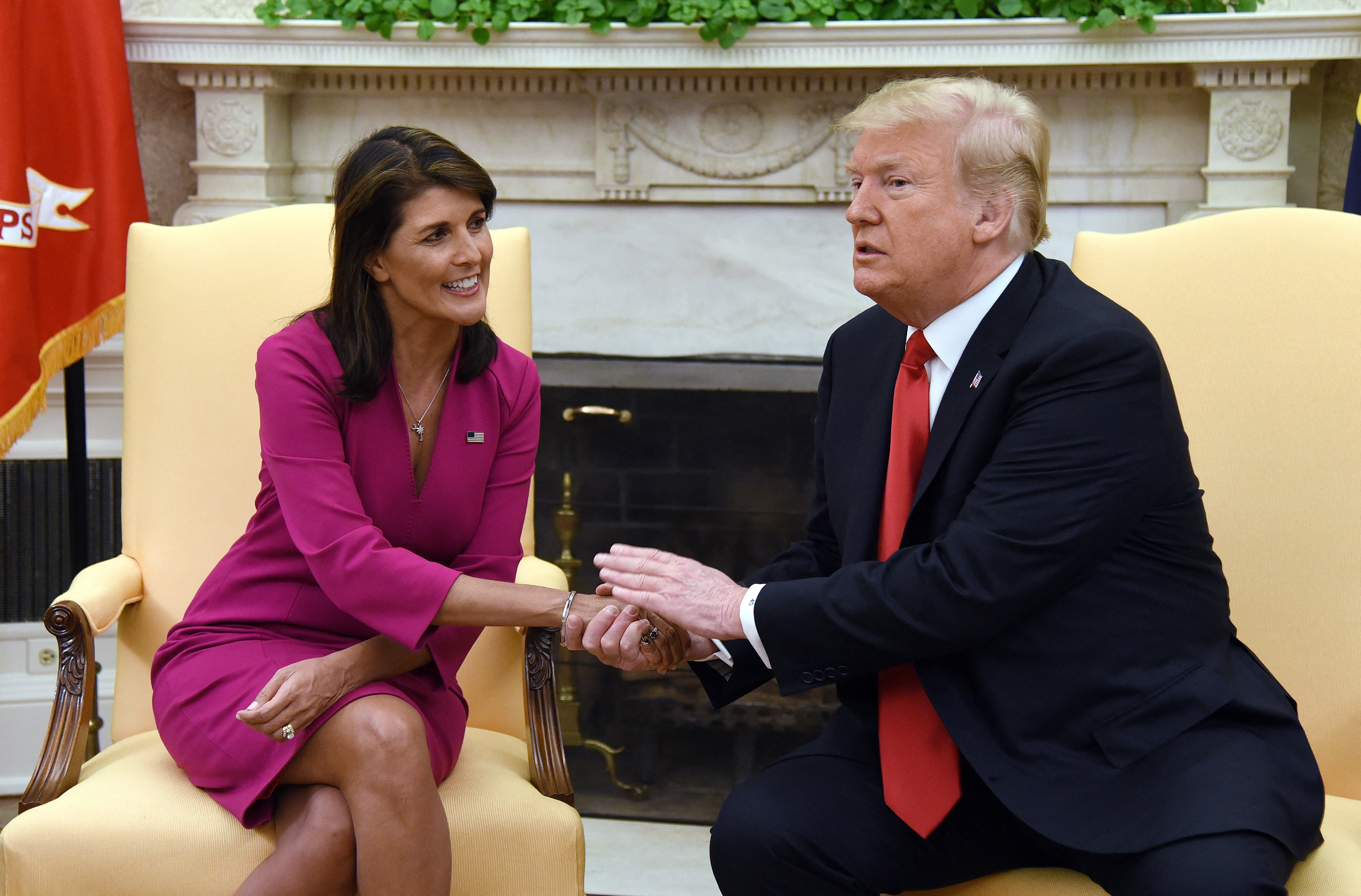 Nikki Haley served as Trump’s UN ambassador but then ran against him in the 2024 primary before falling back into line again