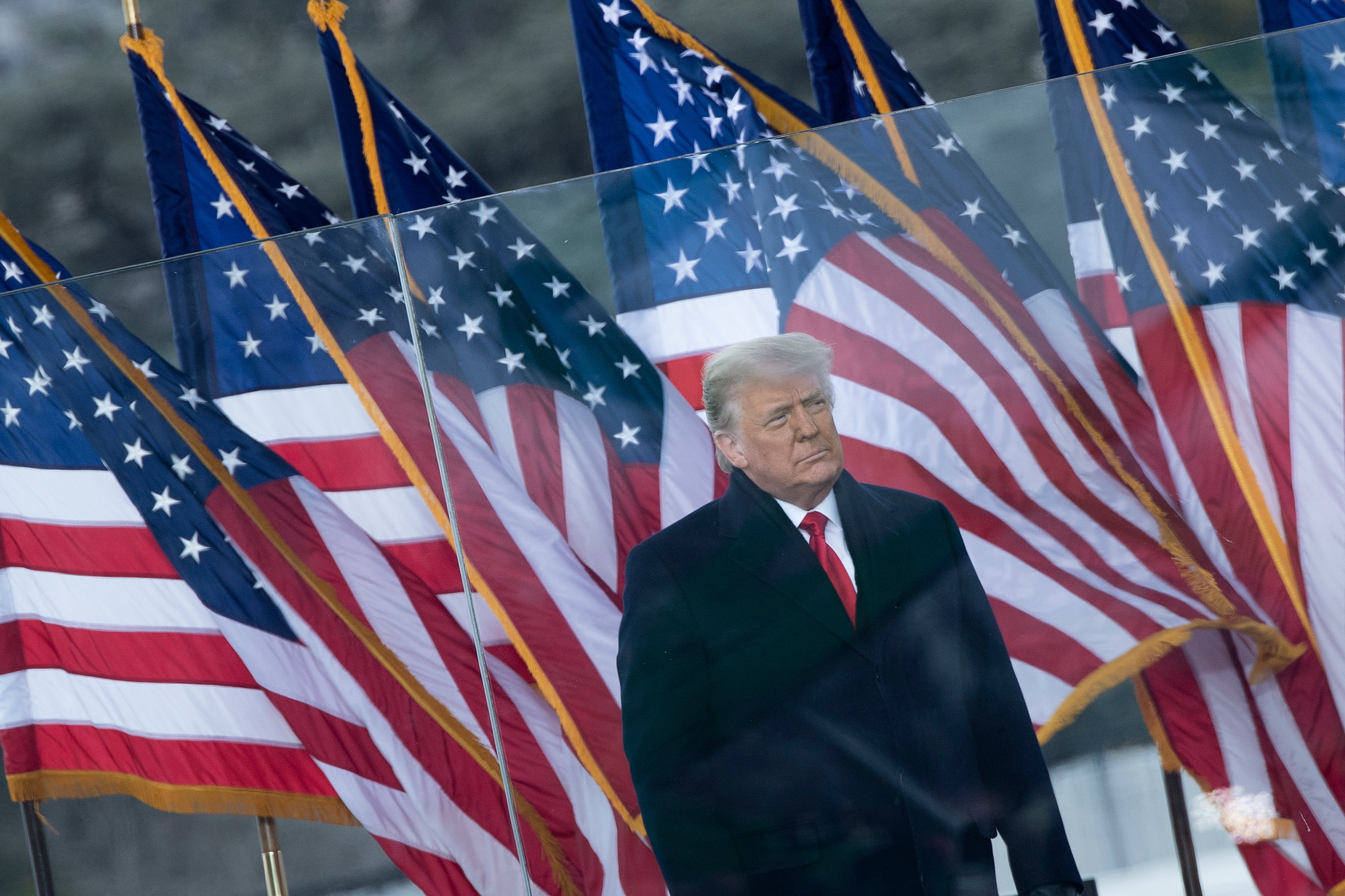 Donald Trump addressed supporters outside the US Capitol on January 6, 2021