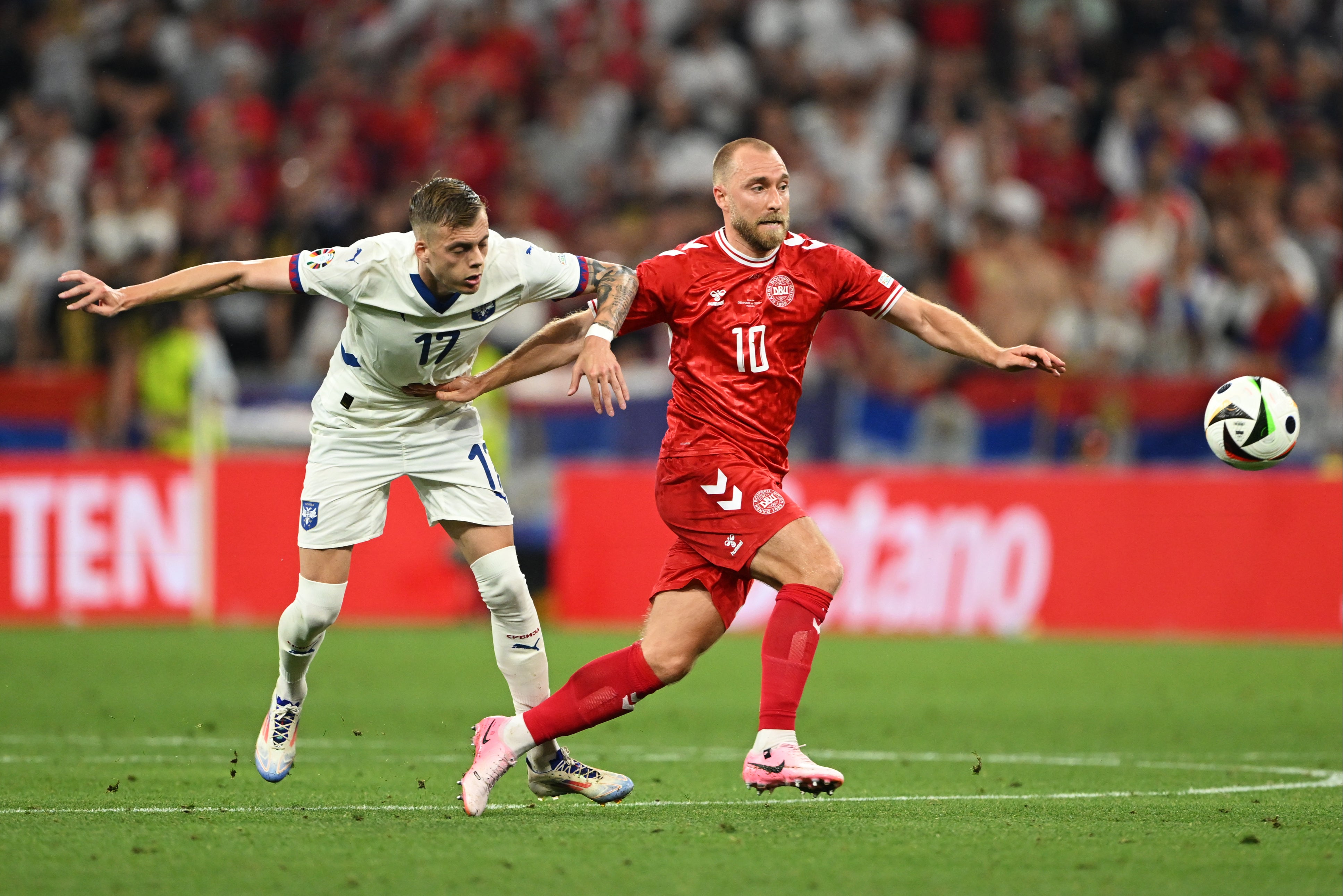 Denmark and Serbia shared a goalless draw in Munich