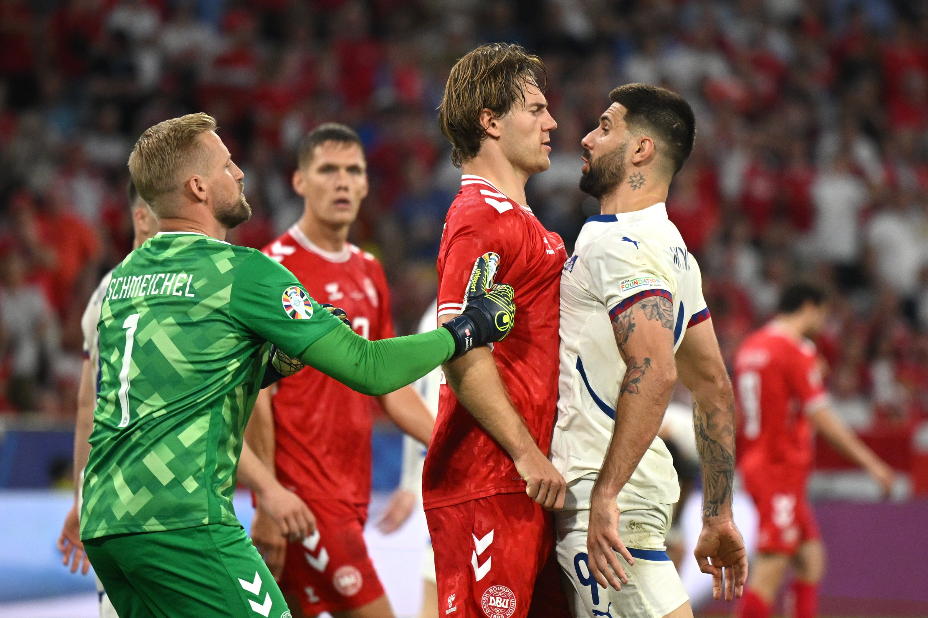 Denmark and Serbia shared a goalless draw in Munich