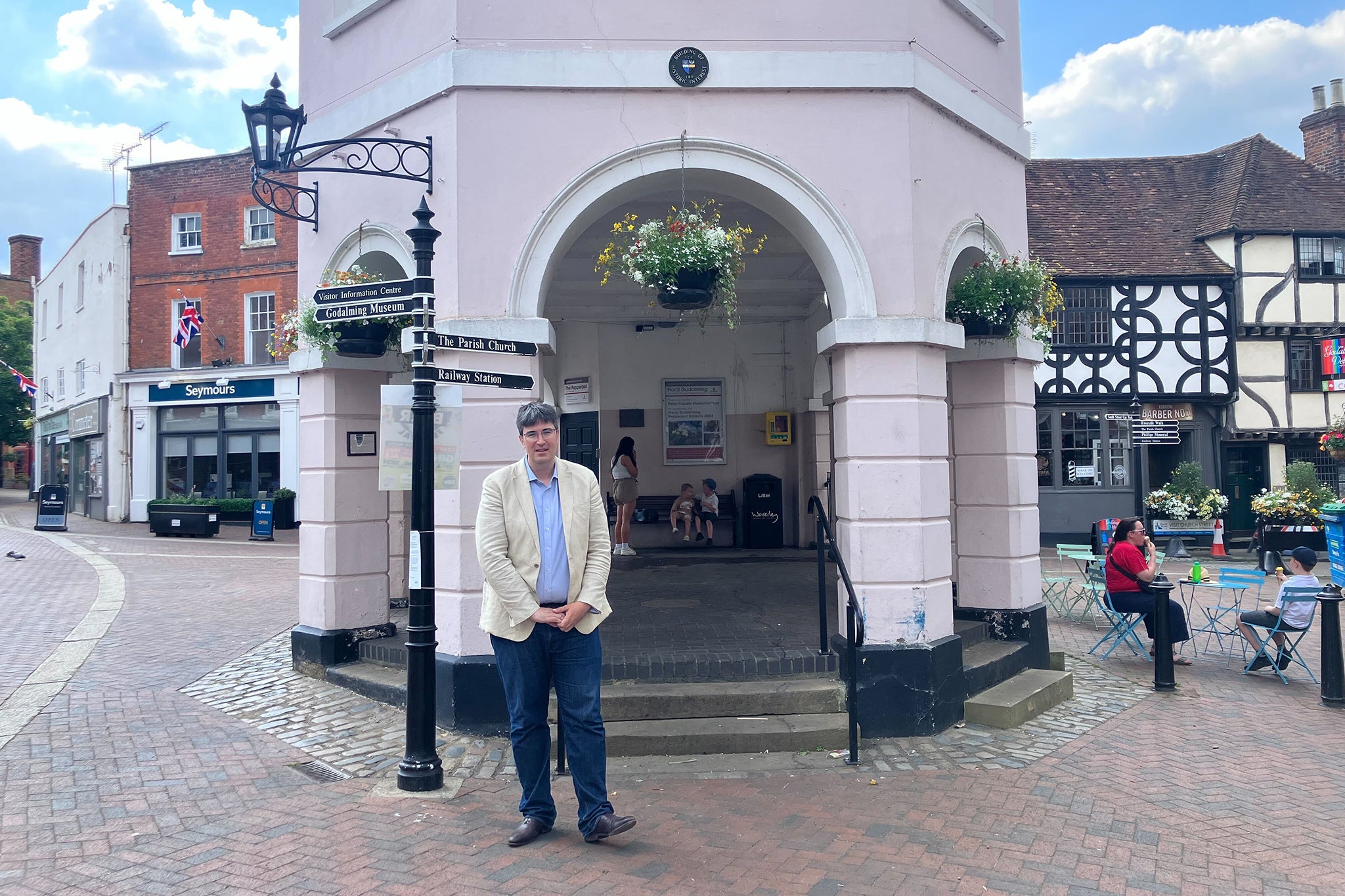 Follows hits the campaign trail in Godalming