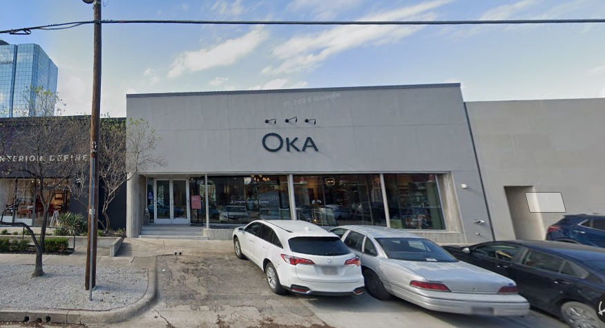 Oka’s store in Dallas, which is closing down