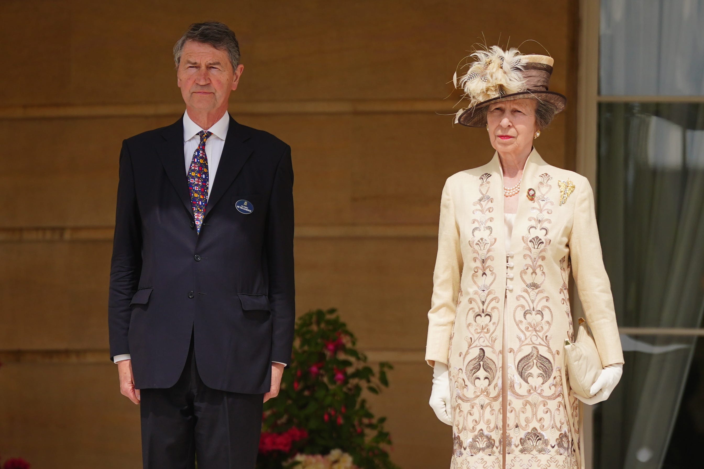 The Princess Royal was visited by her husband Vice Admiral Sir Tim Laurence (Victoria Jones/PA)