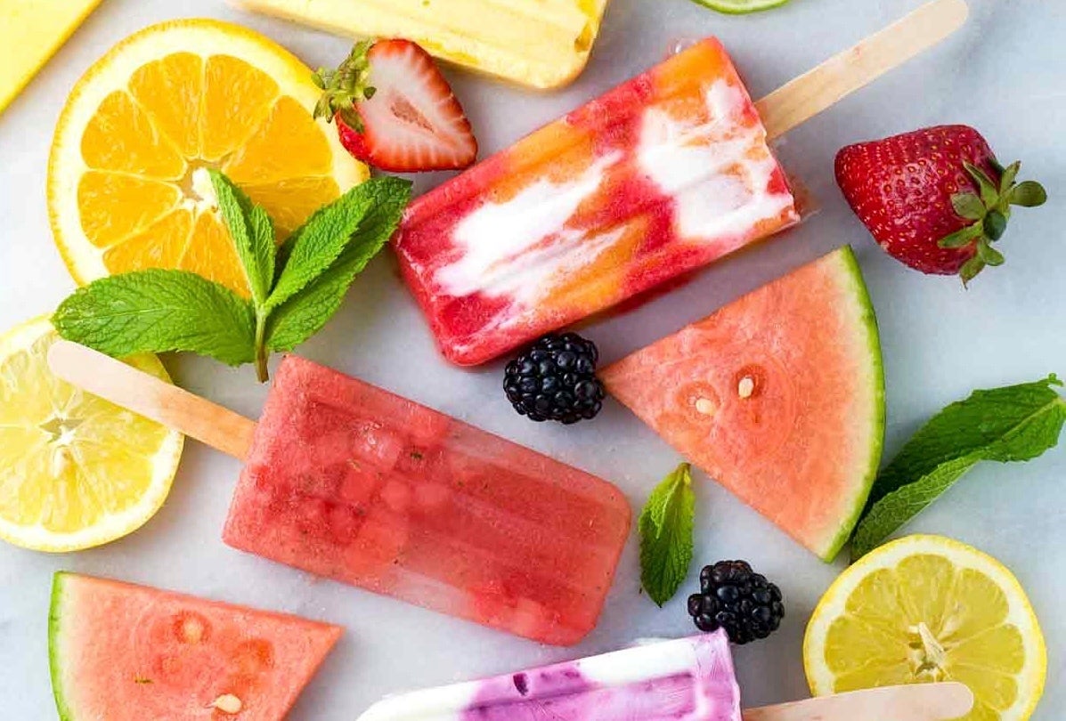 Be Well-July Fourth-Healthy Popsicles