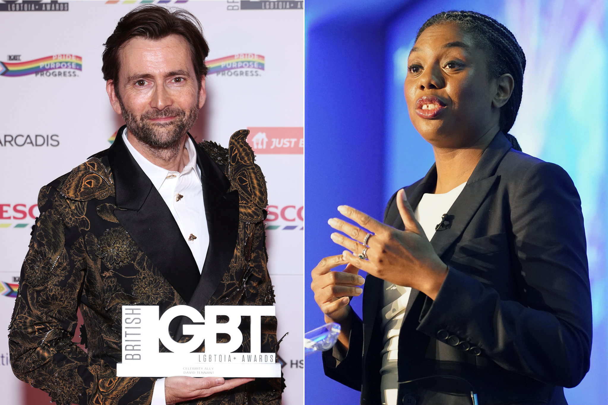 David Tennant and Kemi Badenoch had a war of words over trans rights