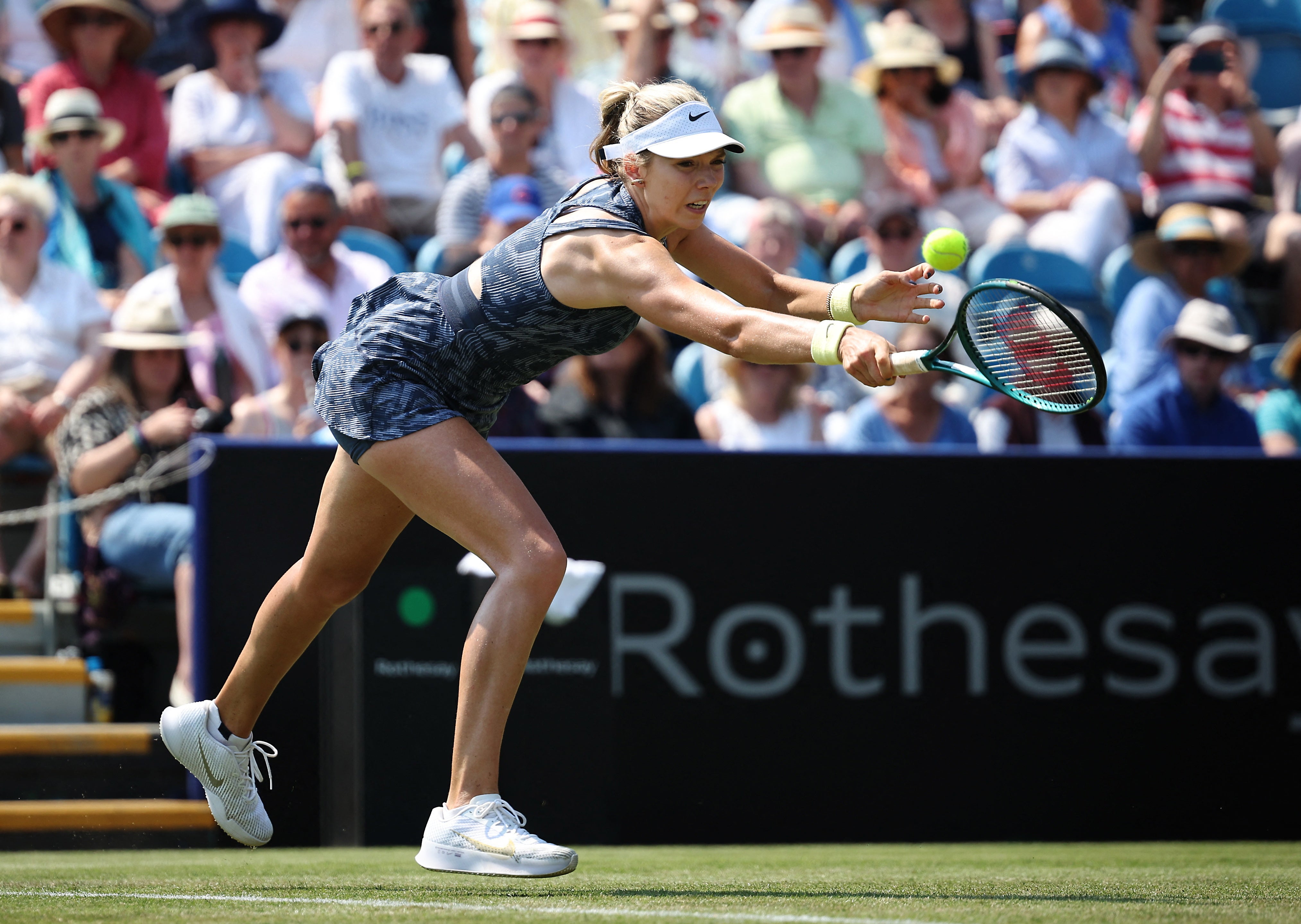 Katie Boulter defeated Jelena Ostapenko in straight sets