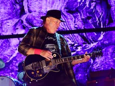 Neil Young gives Tim Walz permission for his song – after he sued Trump for using it