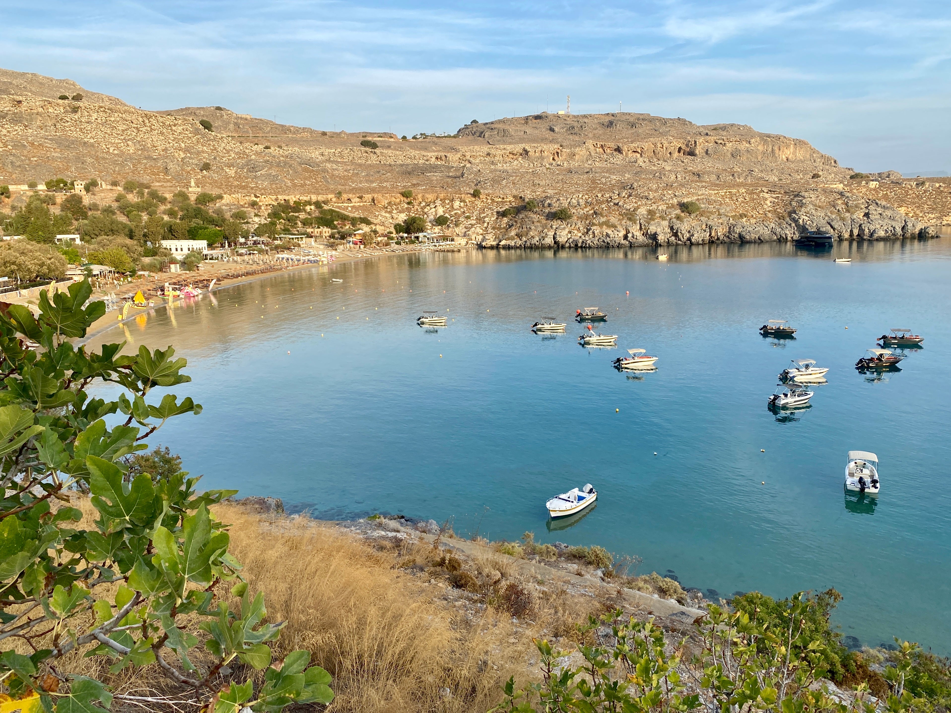 Distant dream: Lindos Bay in Rhodes