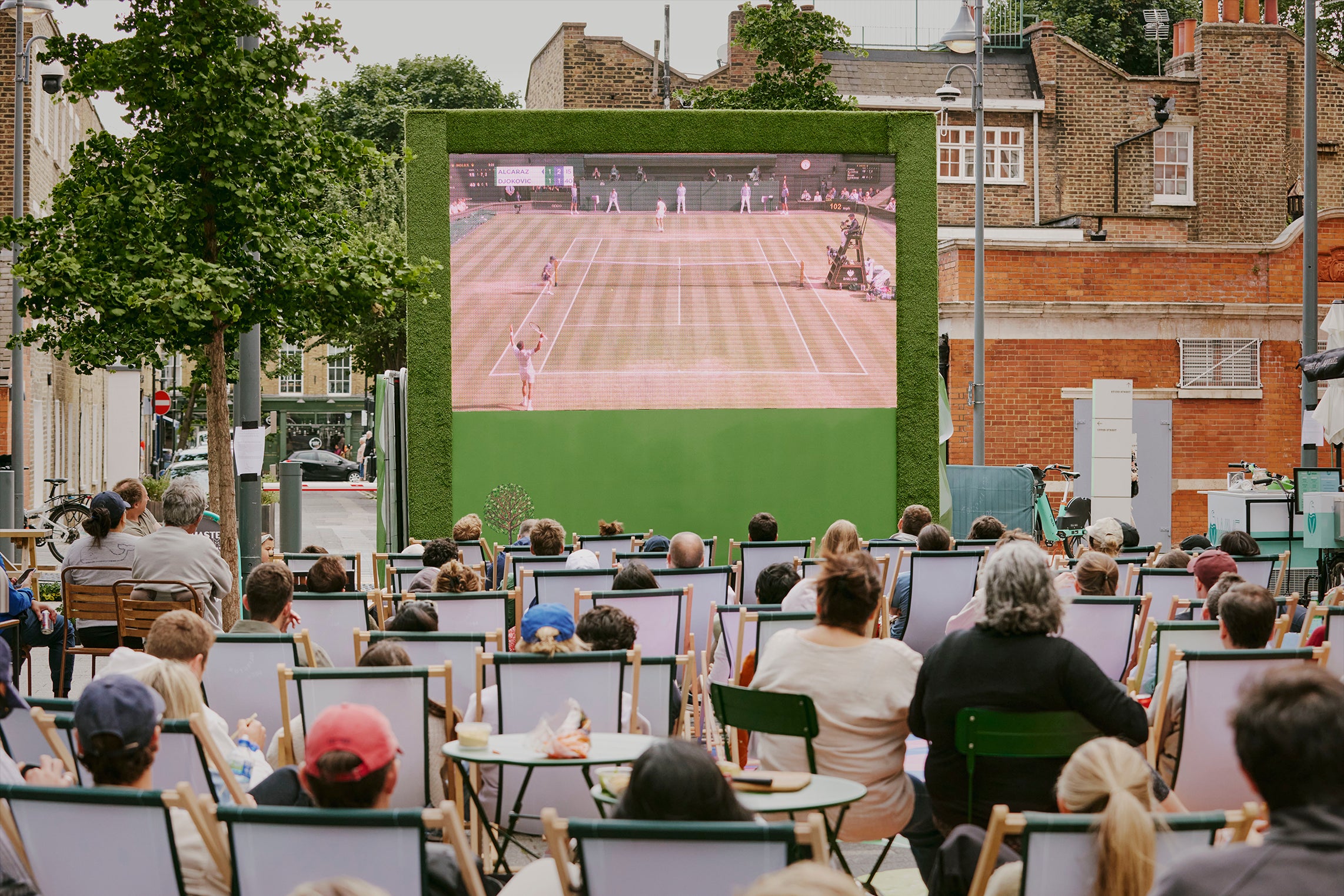 It’s strawberries and cream on the menu in Islington Square