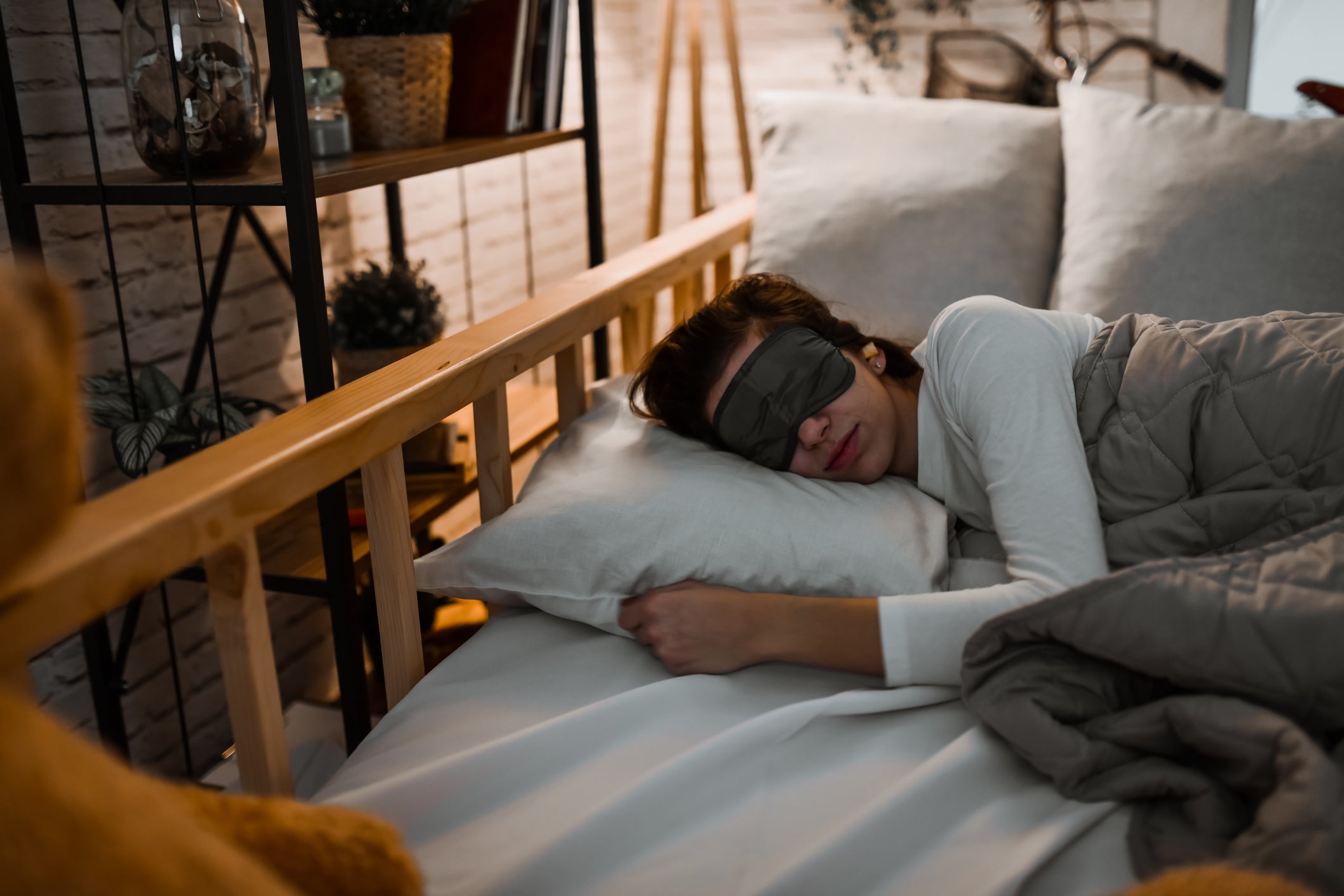 Eye masks can help by ‘simulating darkness’, encouraging natural sleep processes