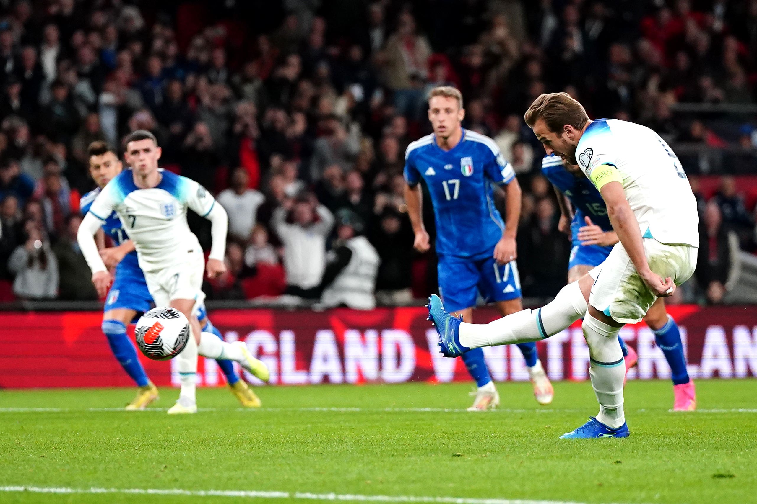 Harry Kane is England’s number-one penalty taker (Nick Potts/PA)