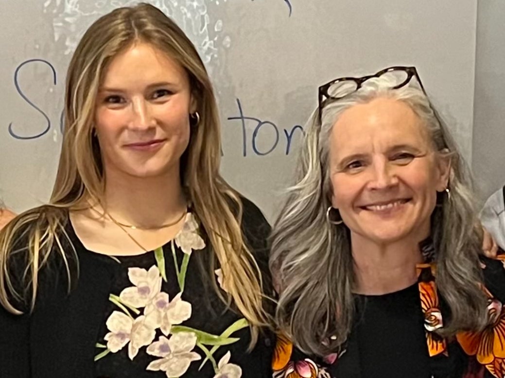 Ellie Kraus, left, with her mother Bonnie Scranton