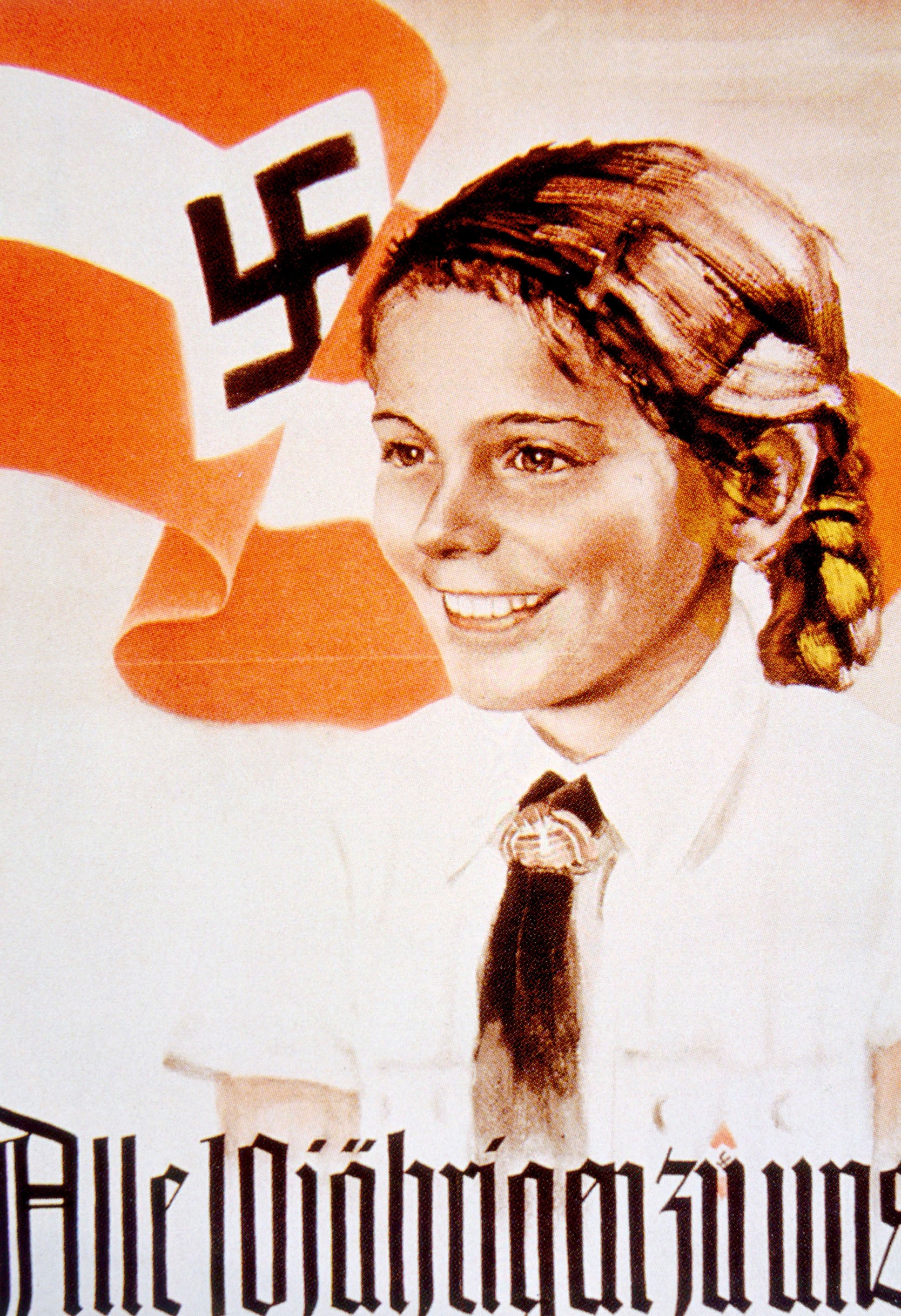 A Nazi poster from 1939 promoting the Hitler Youth’s League of German Girls