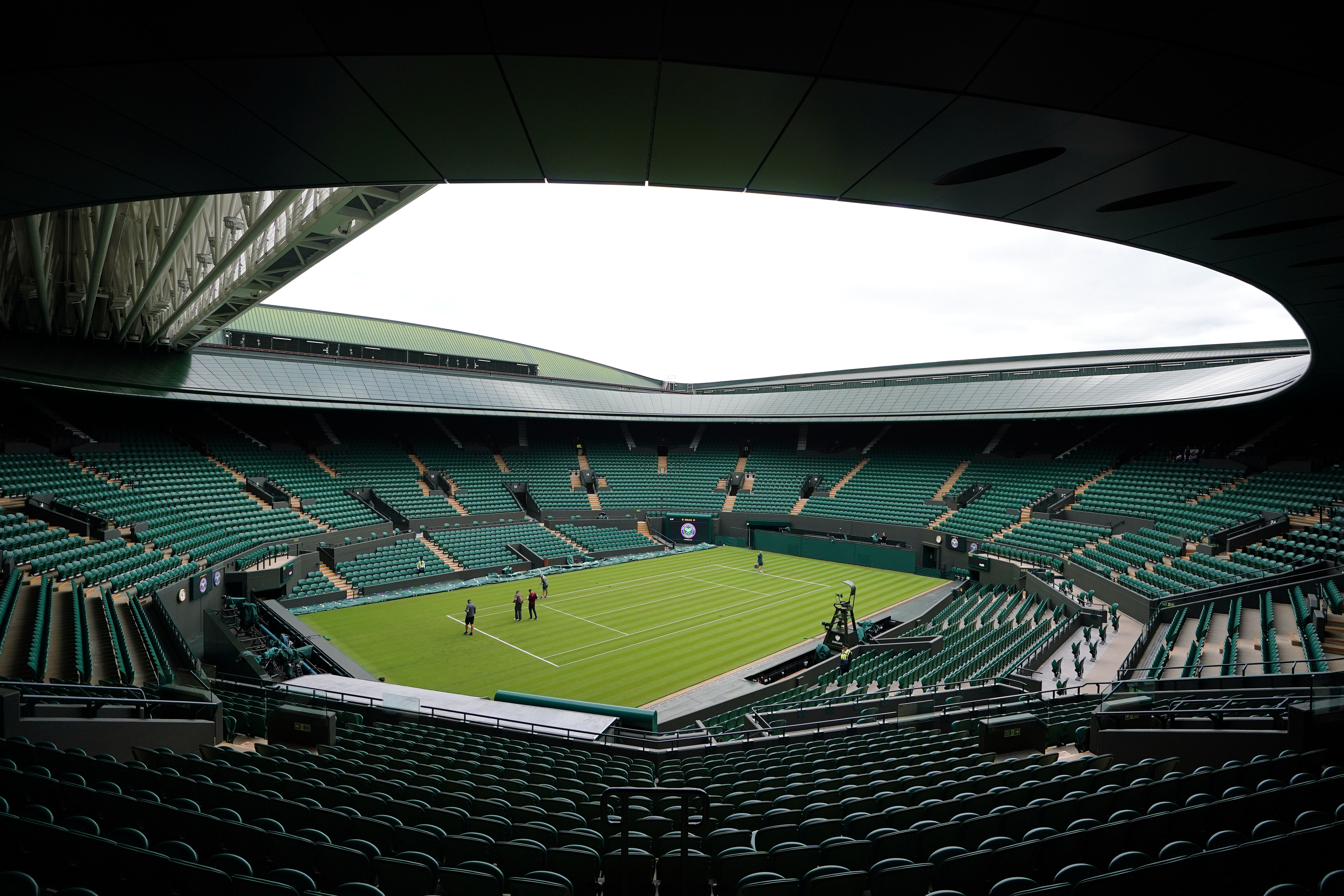 Sunny spells could be broken by showers during the opening week of Wimbledon (Zac Goodwin/PA)