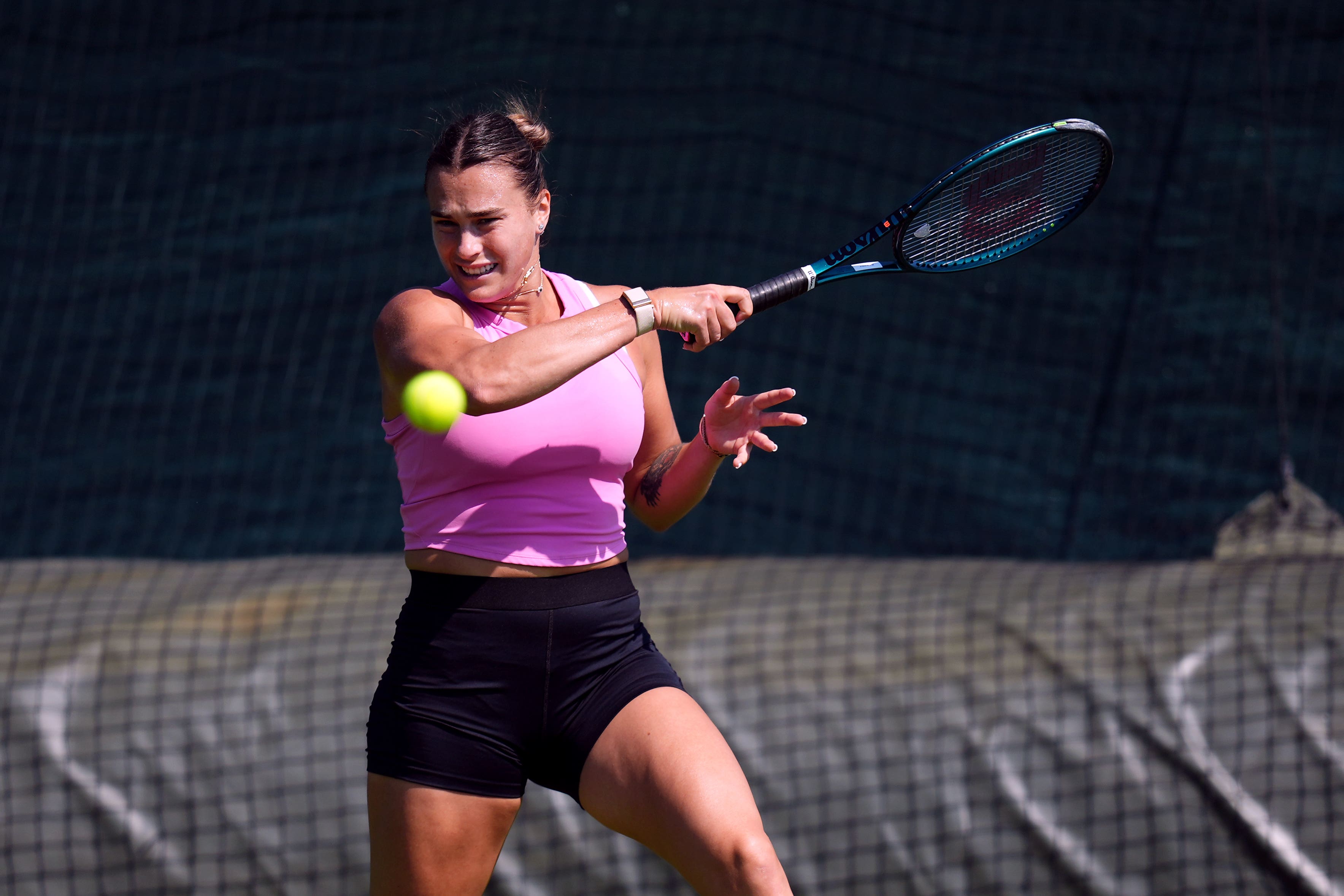 Aryna Sabalenka is dealing with a shoulder injury (John Walton/PA)